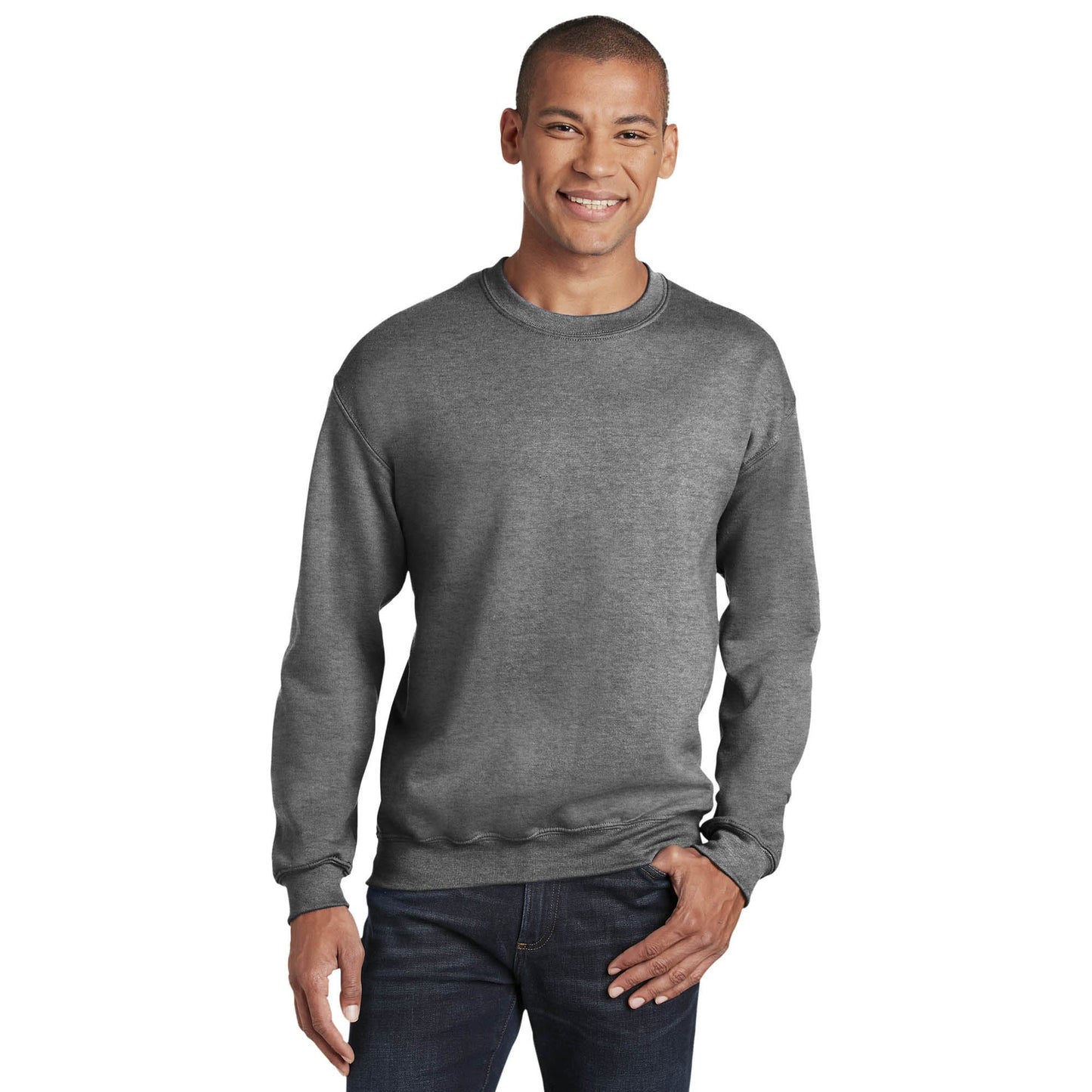 Safety Pink Sweatshirt - Gildan - Cozy Blend