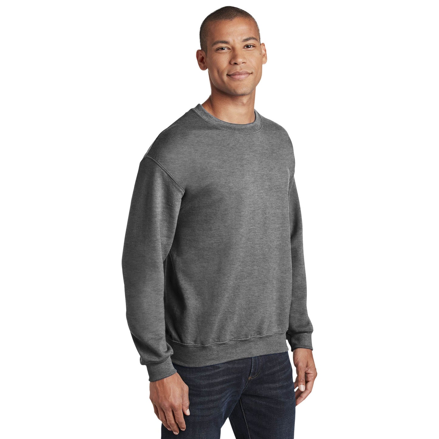 Safety Pink Sweatshirt - Gildan - Cozy Blend
