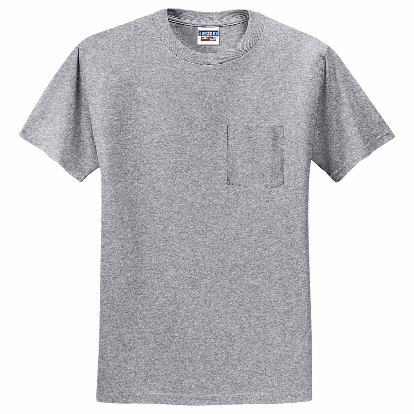 Athletic Heather T-Shirts - Jerzees - Pocket Design - Quality Fabric