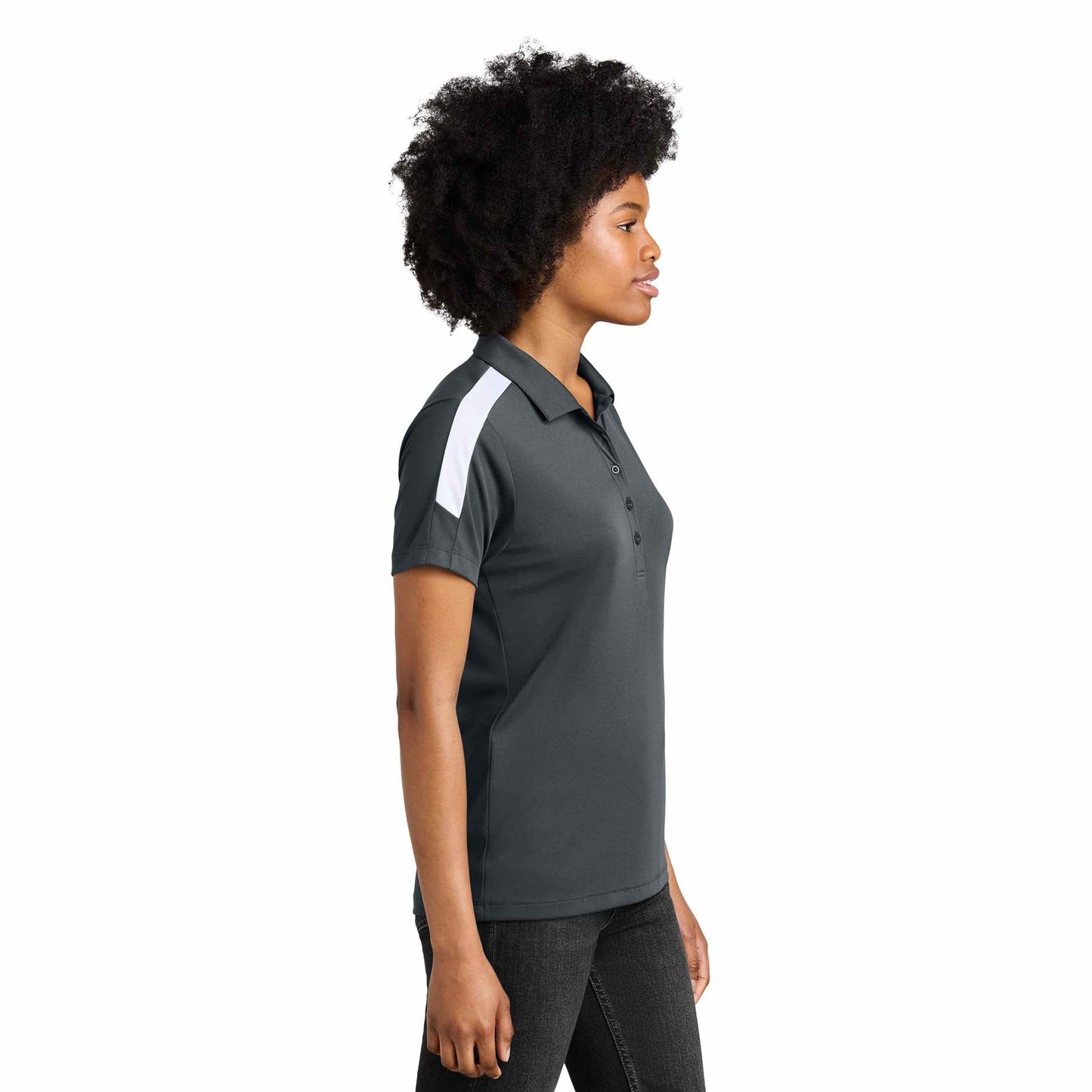 Black/Gold Polo Shirts - Sport-Tek - Moisture Wicking
