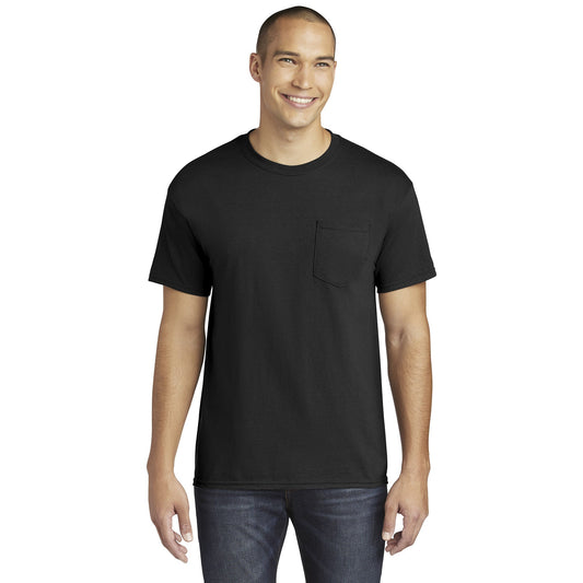 Black T-Shirts - Gildan - Heavy Cotton Pocket