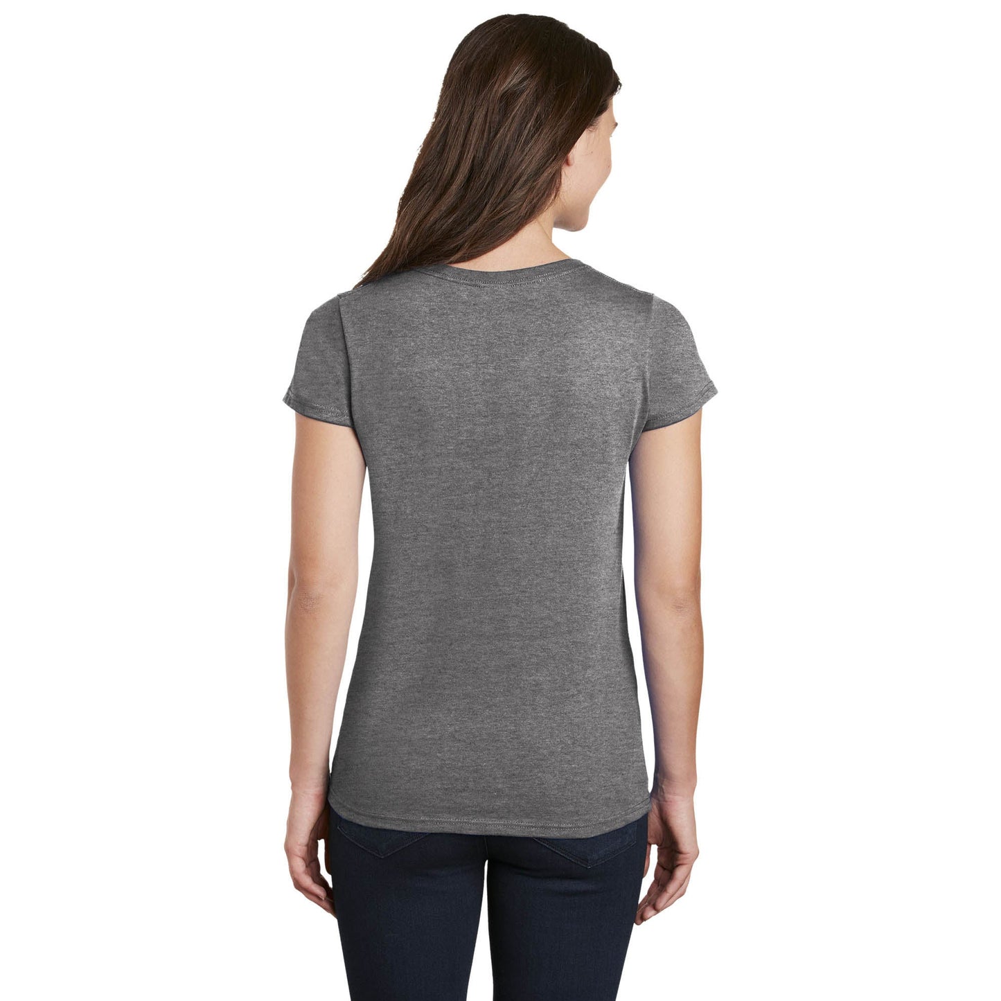 White T-Shirts - Gildan - Stylish Cotton V-Neck - Fashion Fit