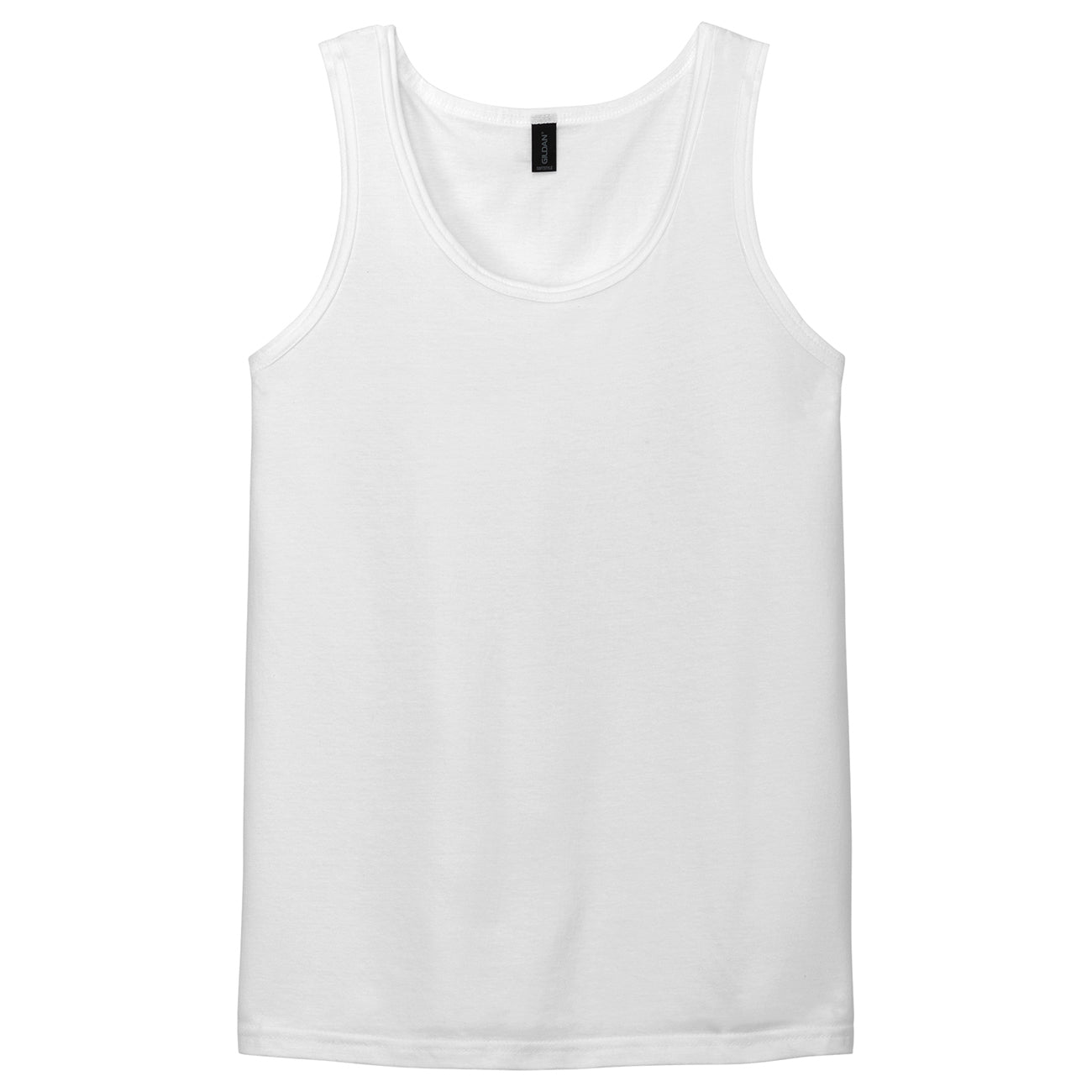 Black Tank Tops - Gildan - Comfortable Cotton Fabric