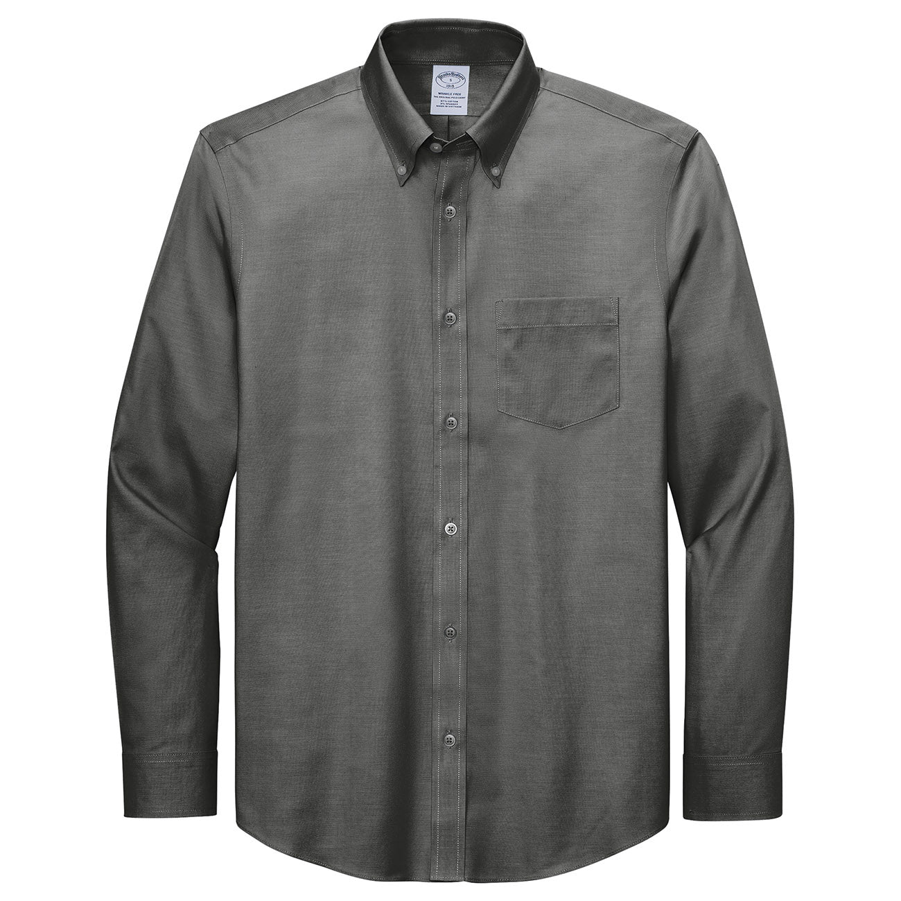 Deep Black Button Up Shirts - Brooks Brothers - Wrinkle-Free