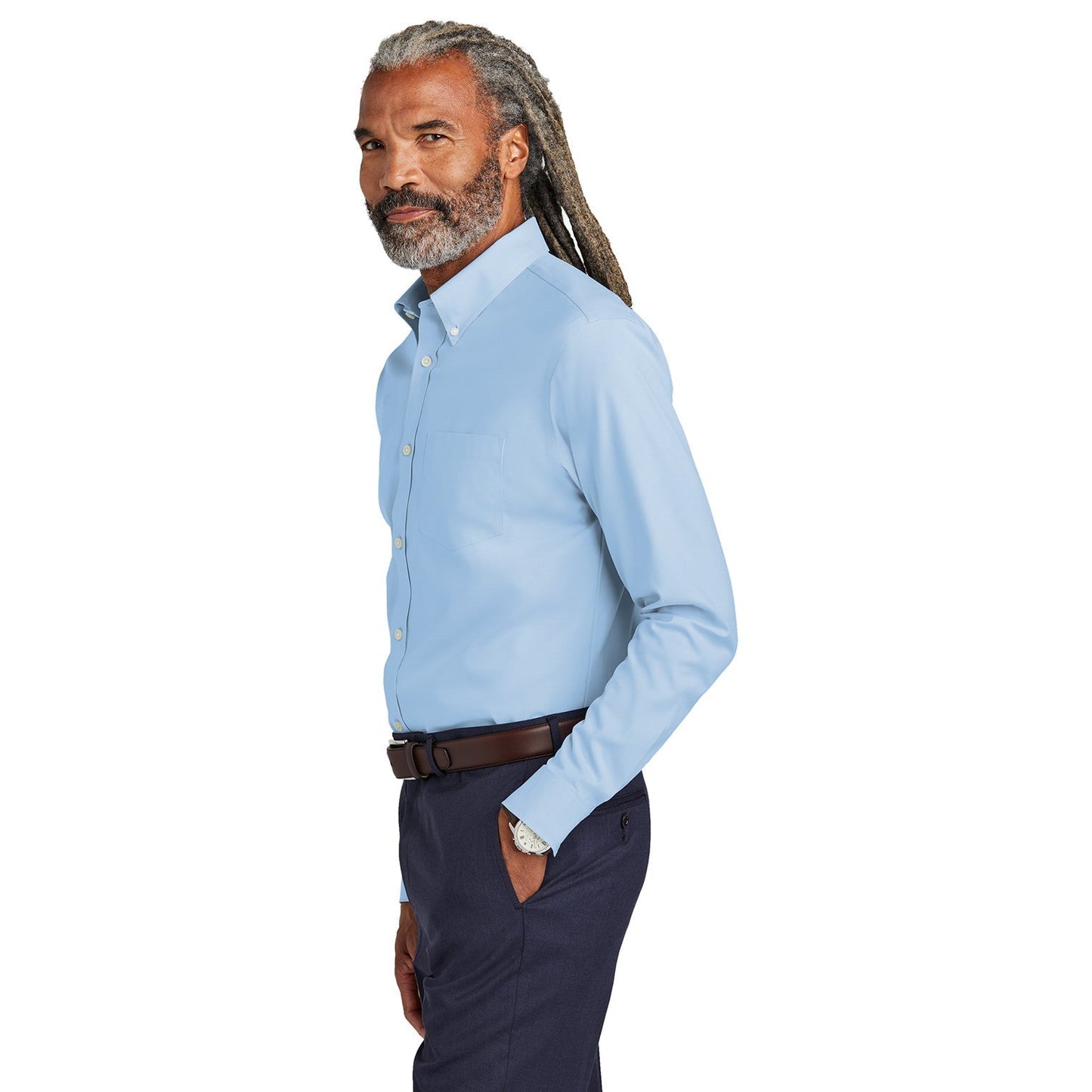 Deep Black Button Up Shirts - Brooks Brothers - Wrinkle-Free