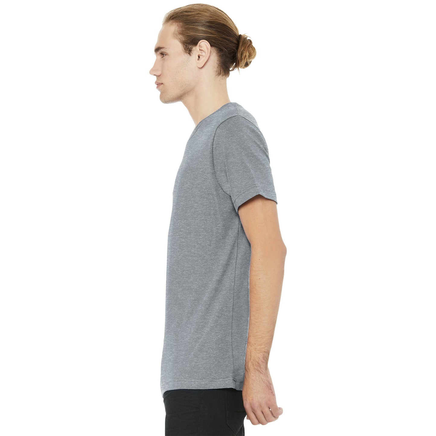 Black Heather T-Shirt - Bella + Canvas - Soft Cotton Blend