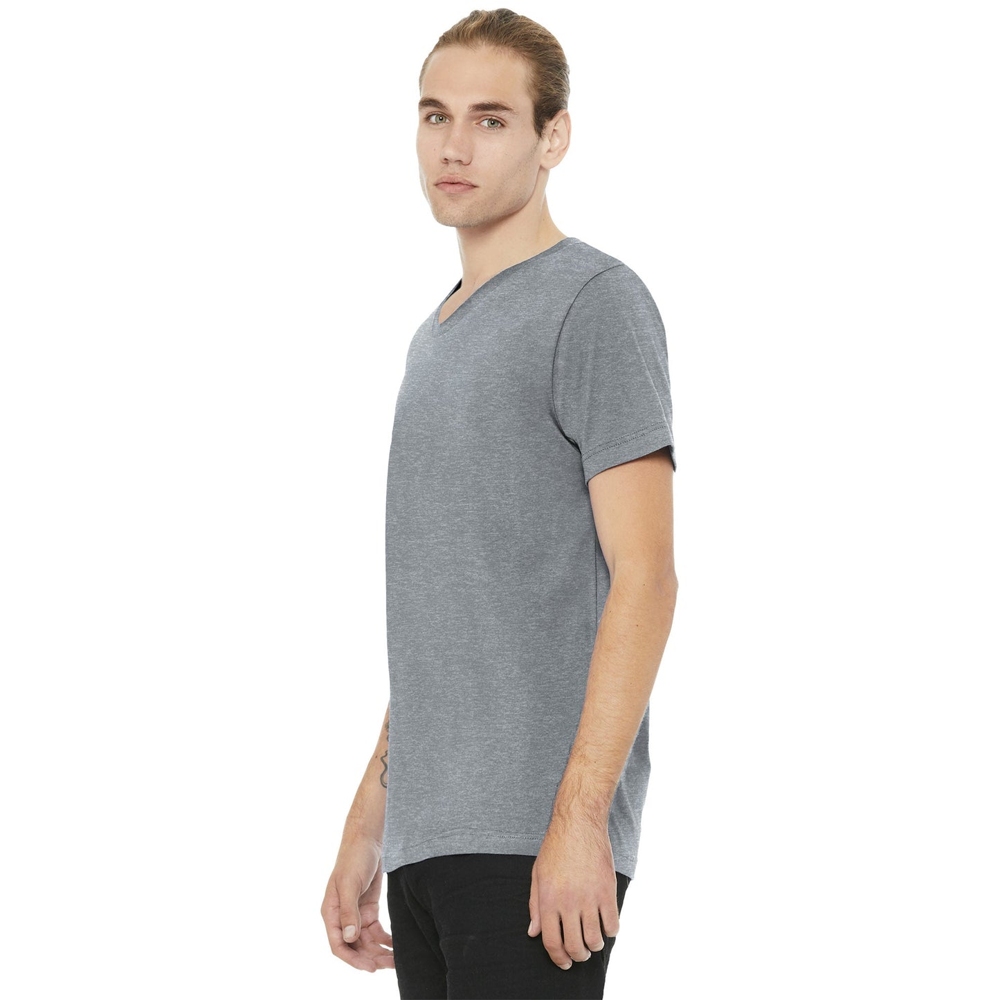 Black Heather T-Shirt - Bella + Canvas - Soft Cotton Blend