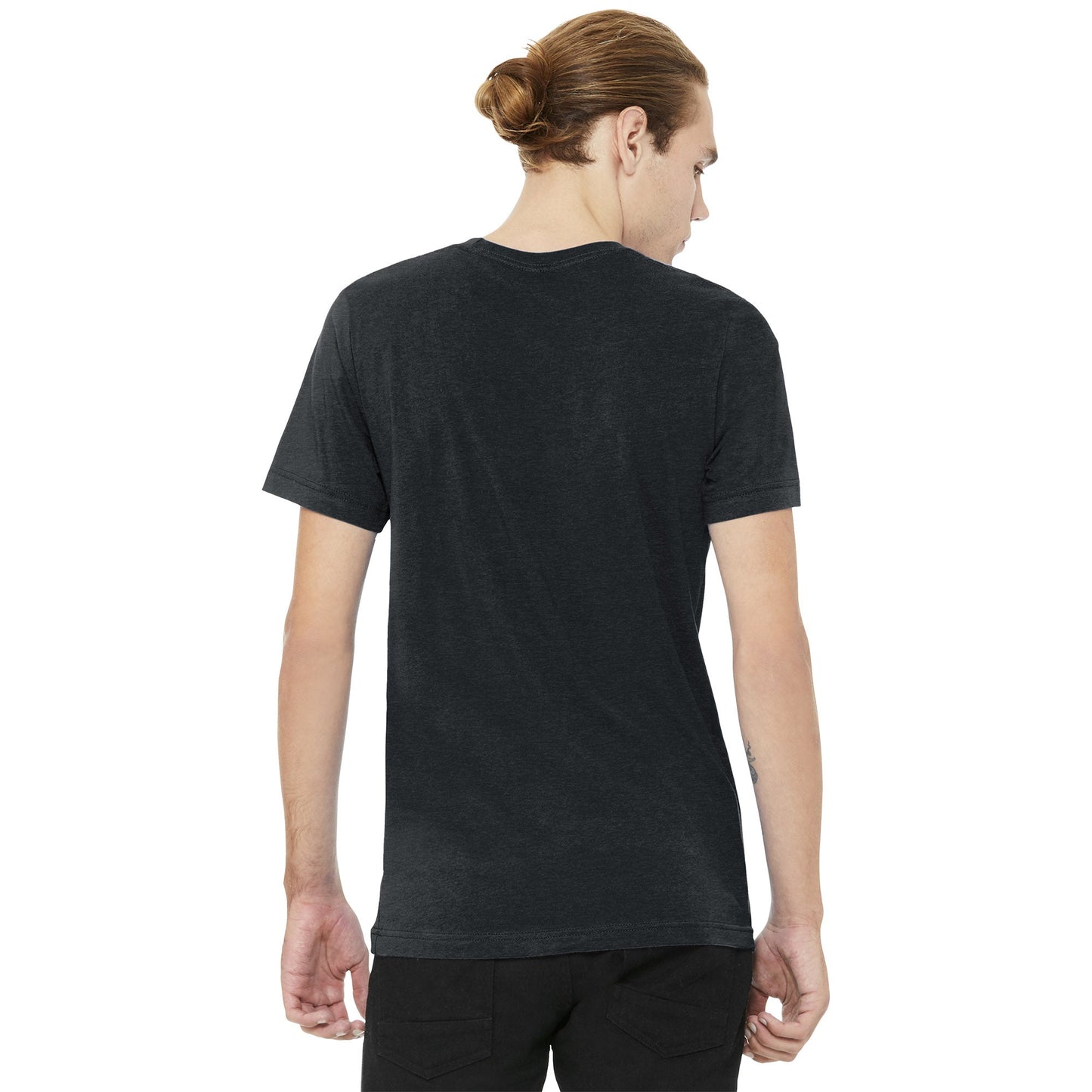 Black Heather T-Shirt - Bella + Canvas - Soft Cotton Blend
