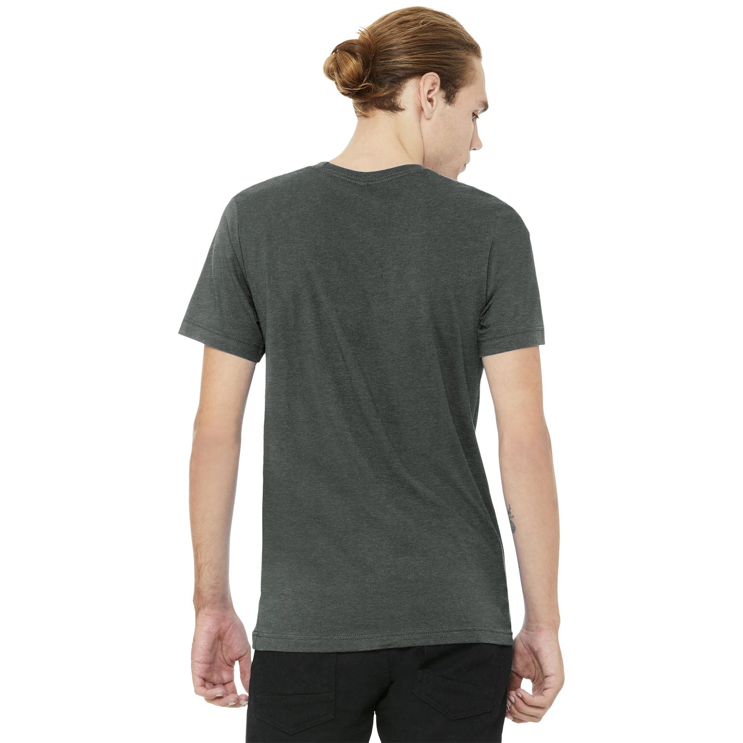 Black Heather T-Shirt - Bella + Canvas - Soft Cotton Blend
