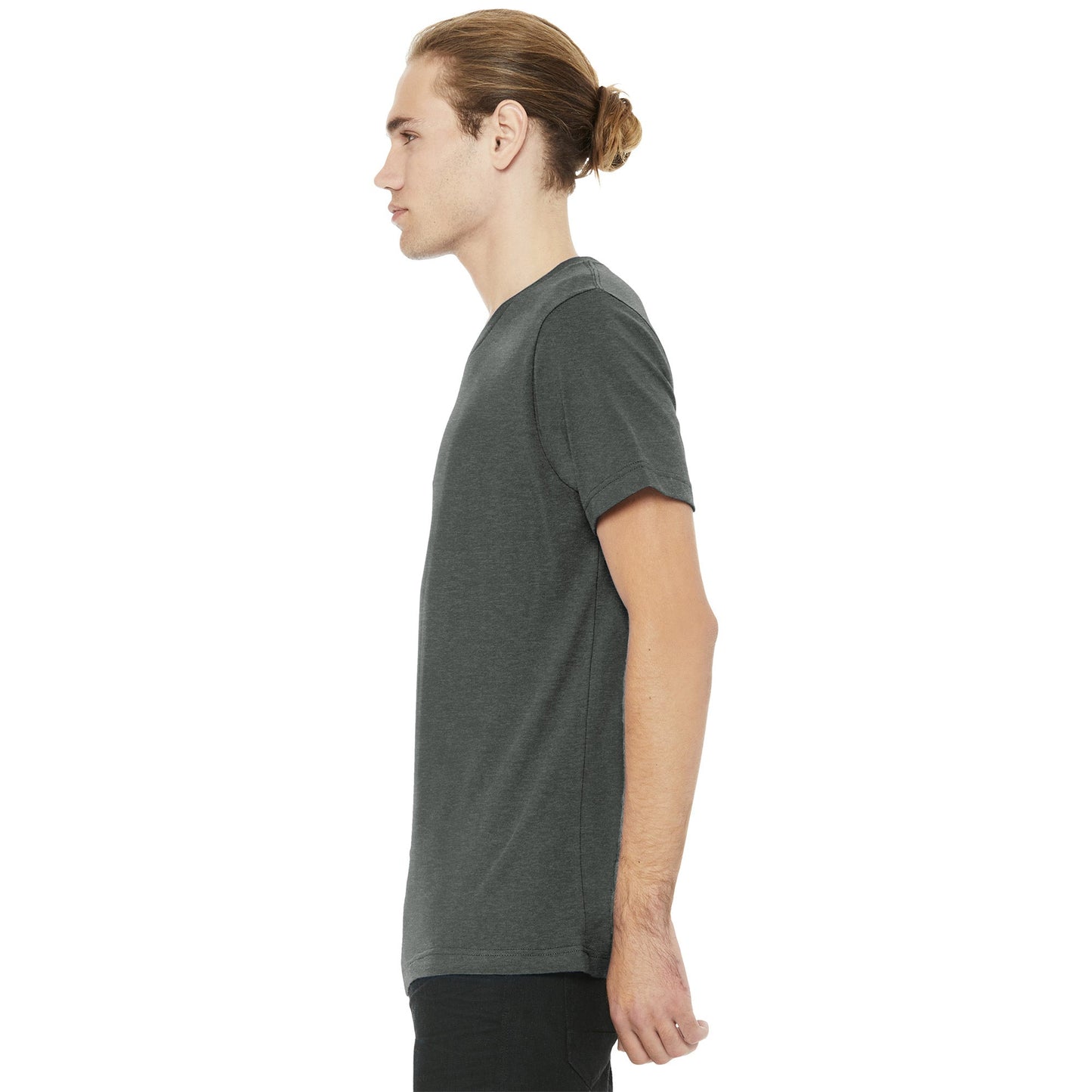 Black Heather T-Shirt - Bella + Canvas - Soft Cotton Blend
