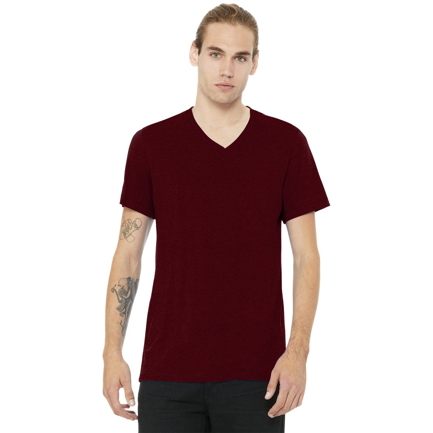 Black Heather T-Shirt - Bella + Canvas - Soft Cotton Blend