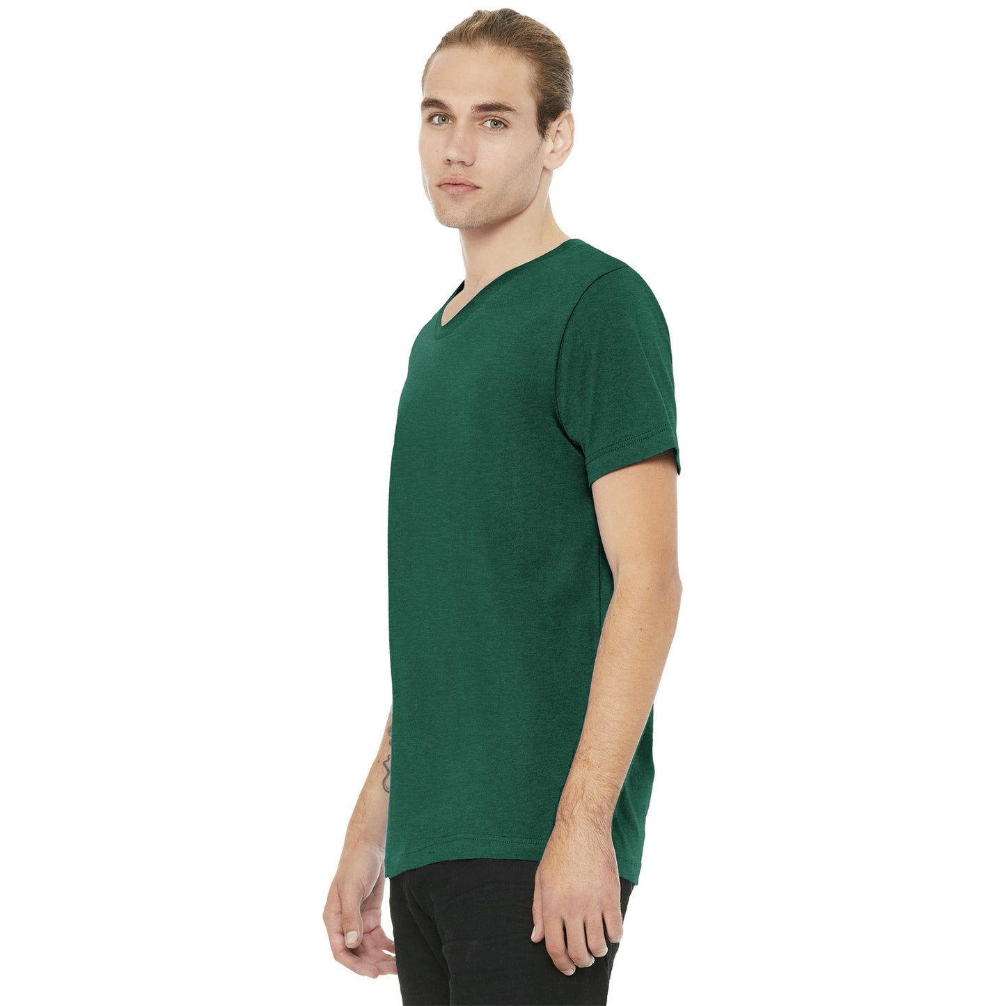 Black Heather T-Shirt - Bella + Canvas - Soft Cotton Blend
