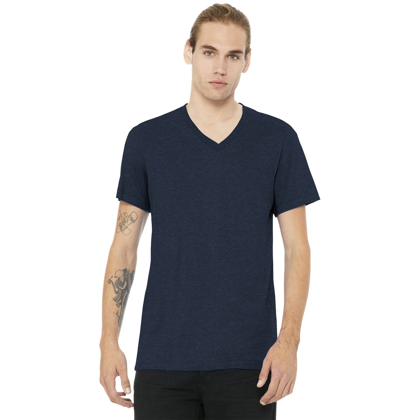 Black Heather T-Shirt - Bella + Canvas - Soft Cotton Blend