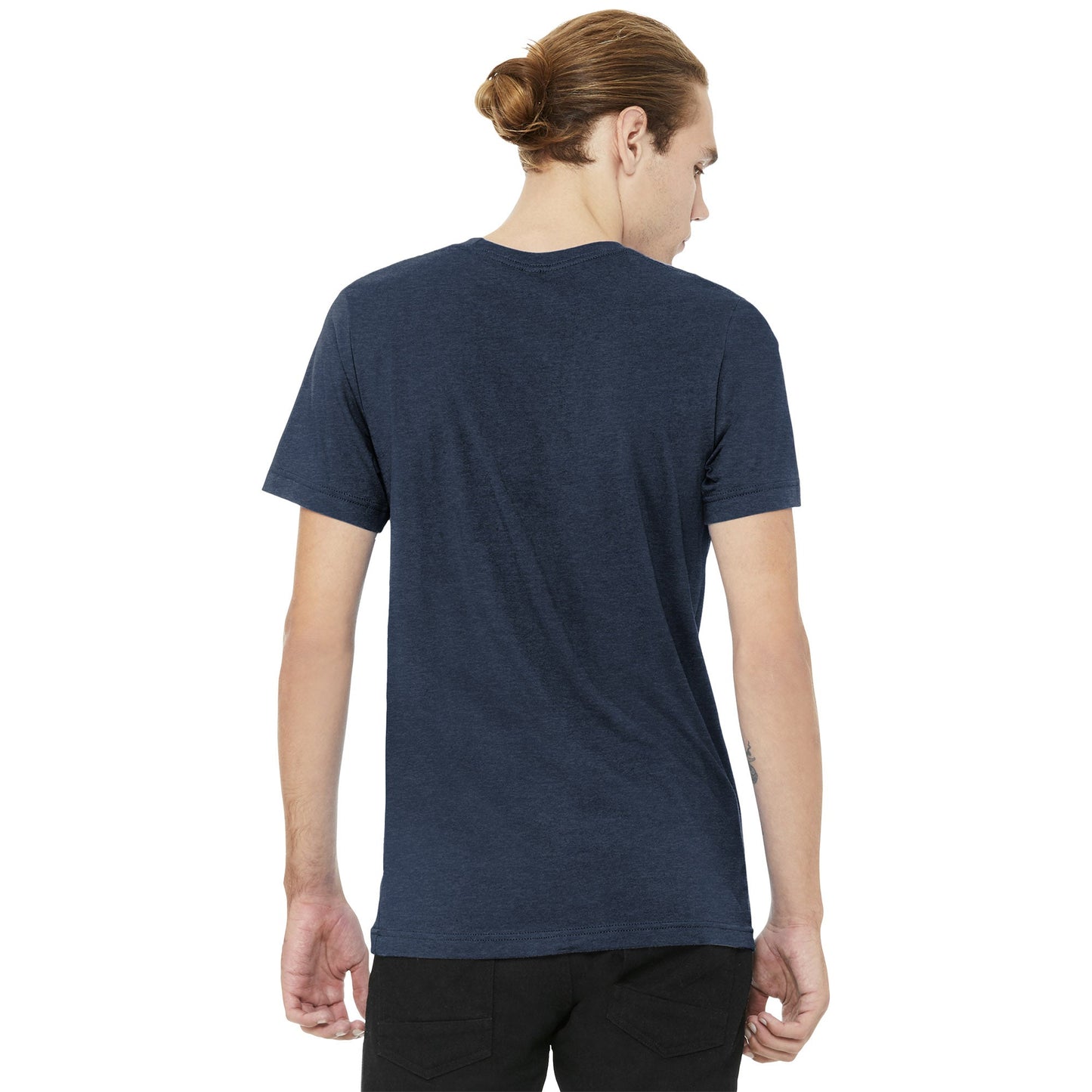 Black Heather T-Shirt - Bella + Canvas - Soft Cotton Blend