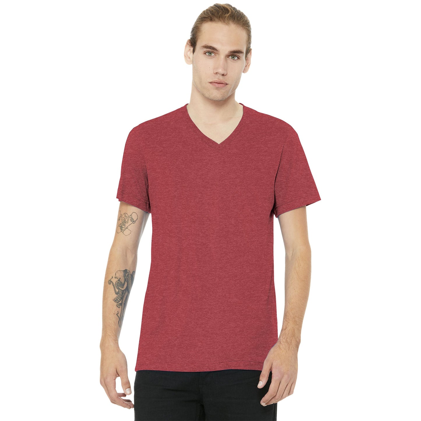 Black Heather T-Shirt - Bella + Canvas - Soft Cotton Blend
