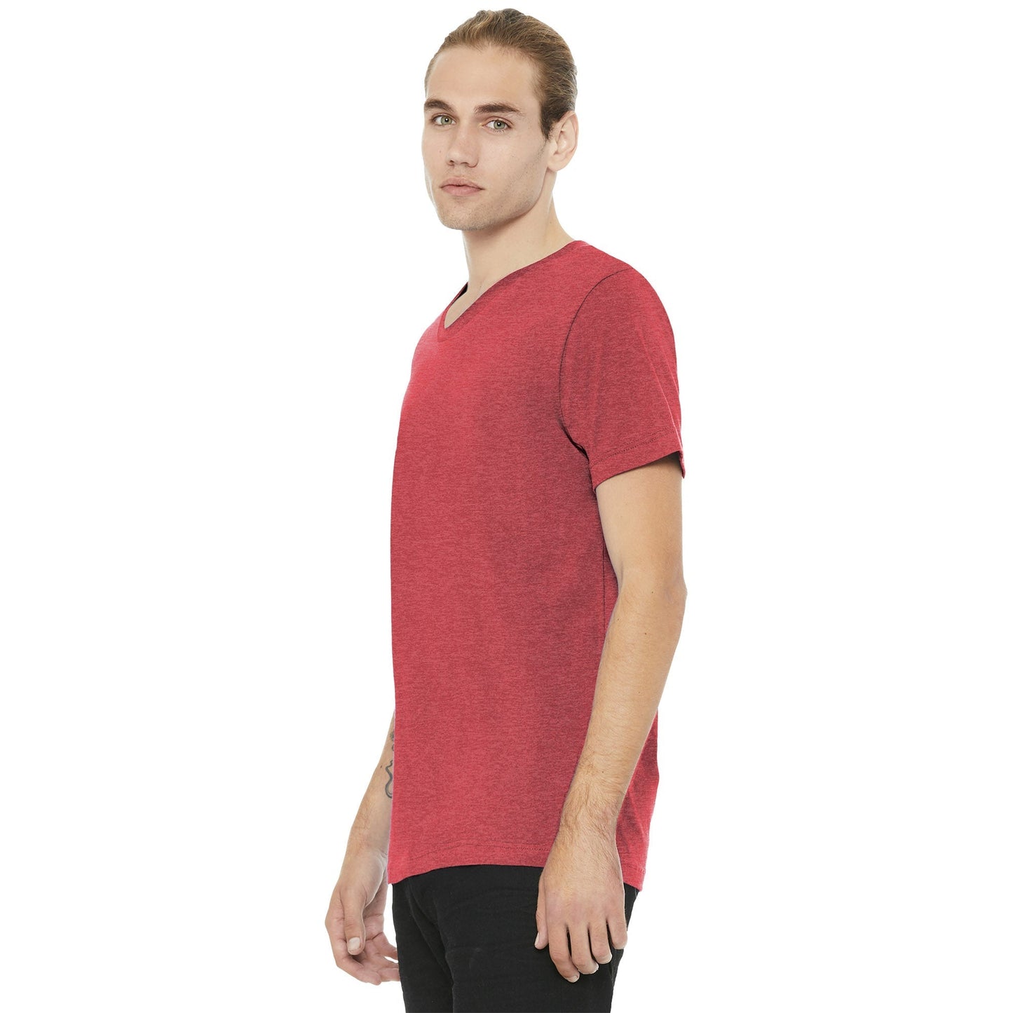 Black Heather T-Shirt - Bella + Canvas - Soft Cotton Blend