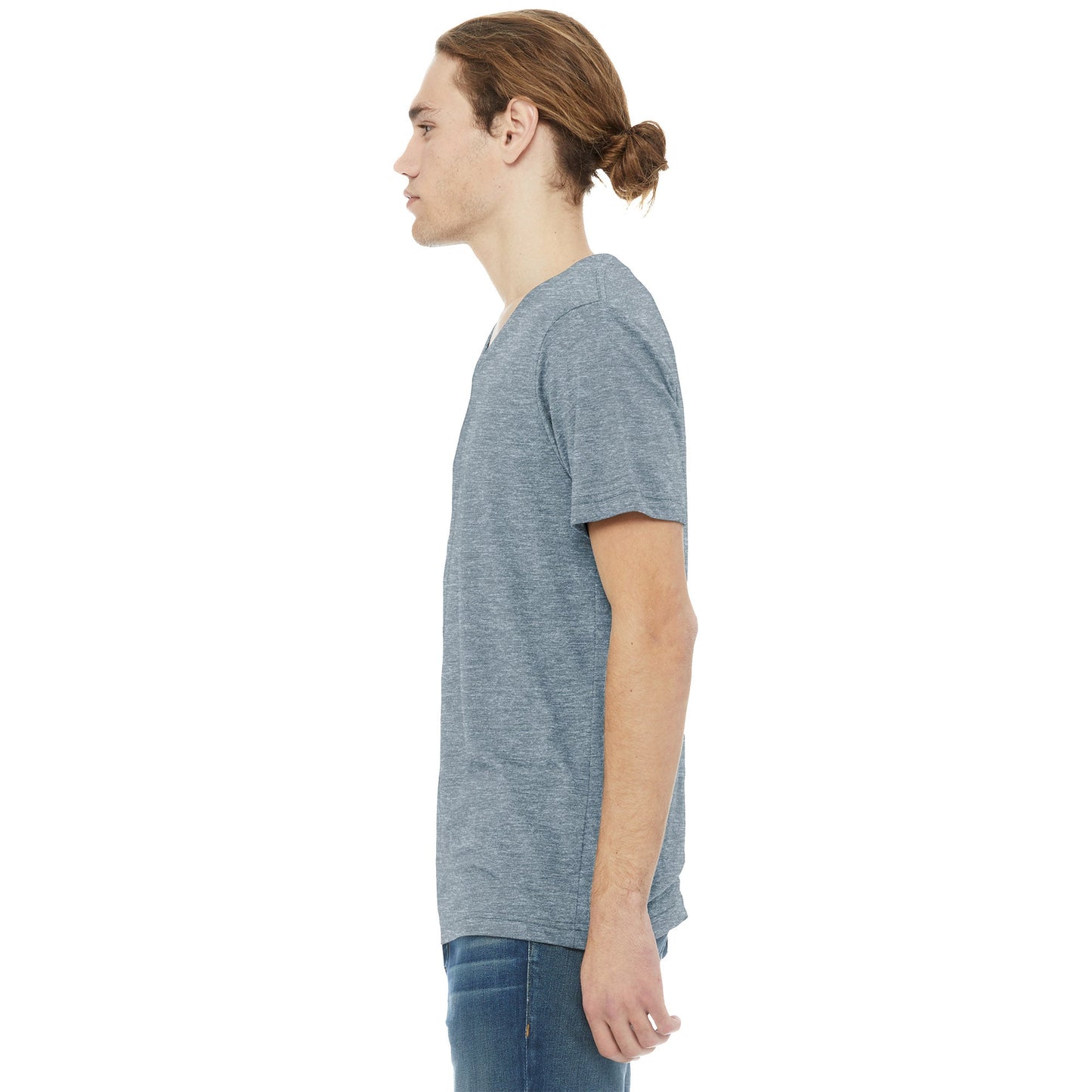 Black Heather T-Shirt - Bella + Canvas - Soft Cotton Blend