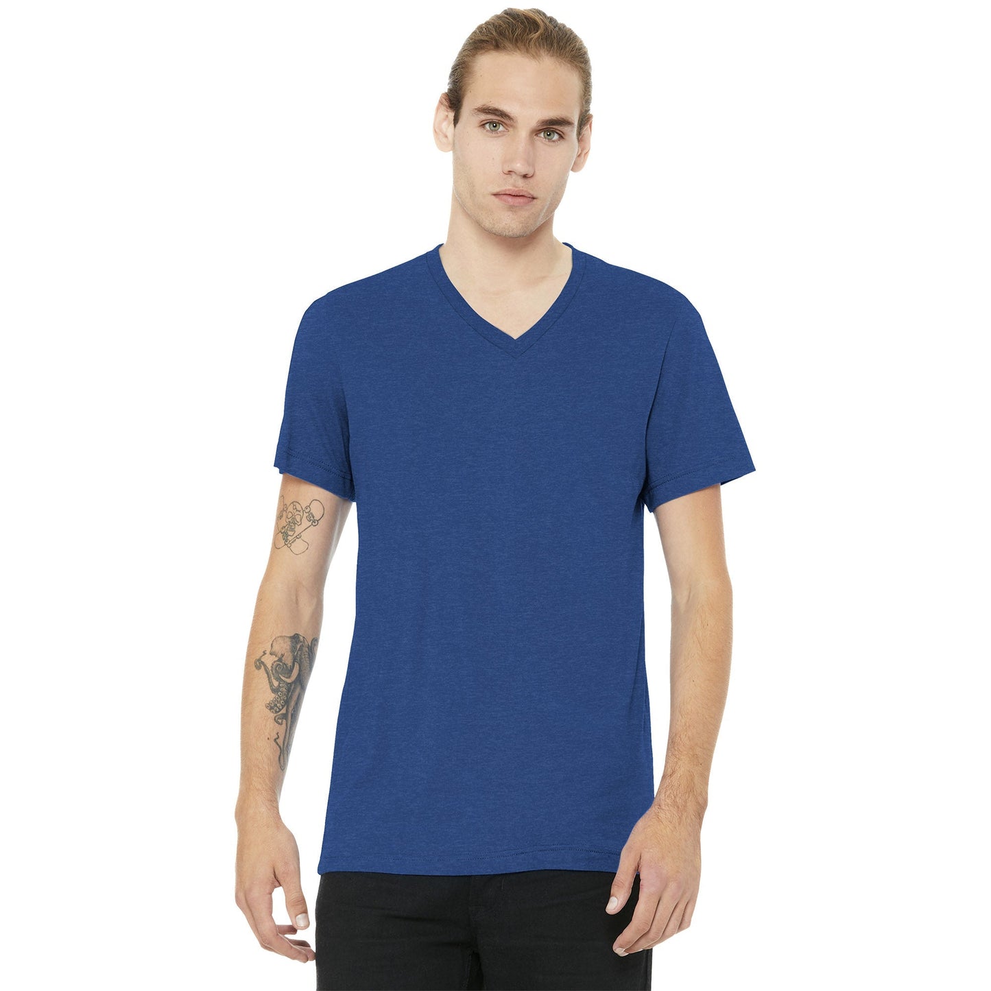 Black Heather T-Shirt - Bella + Canvas - Soft Cotton Blend