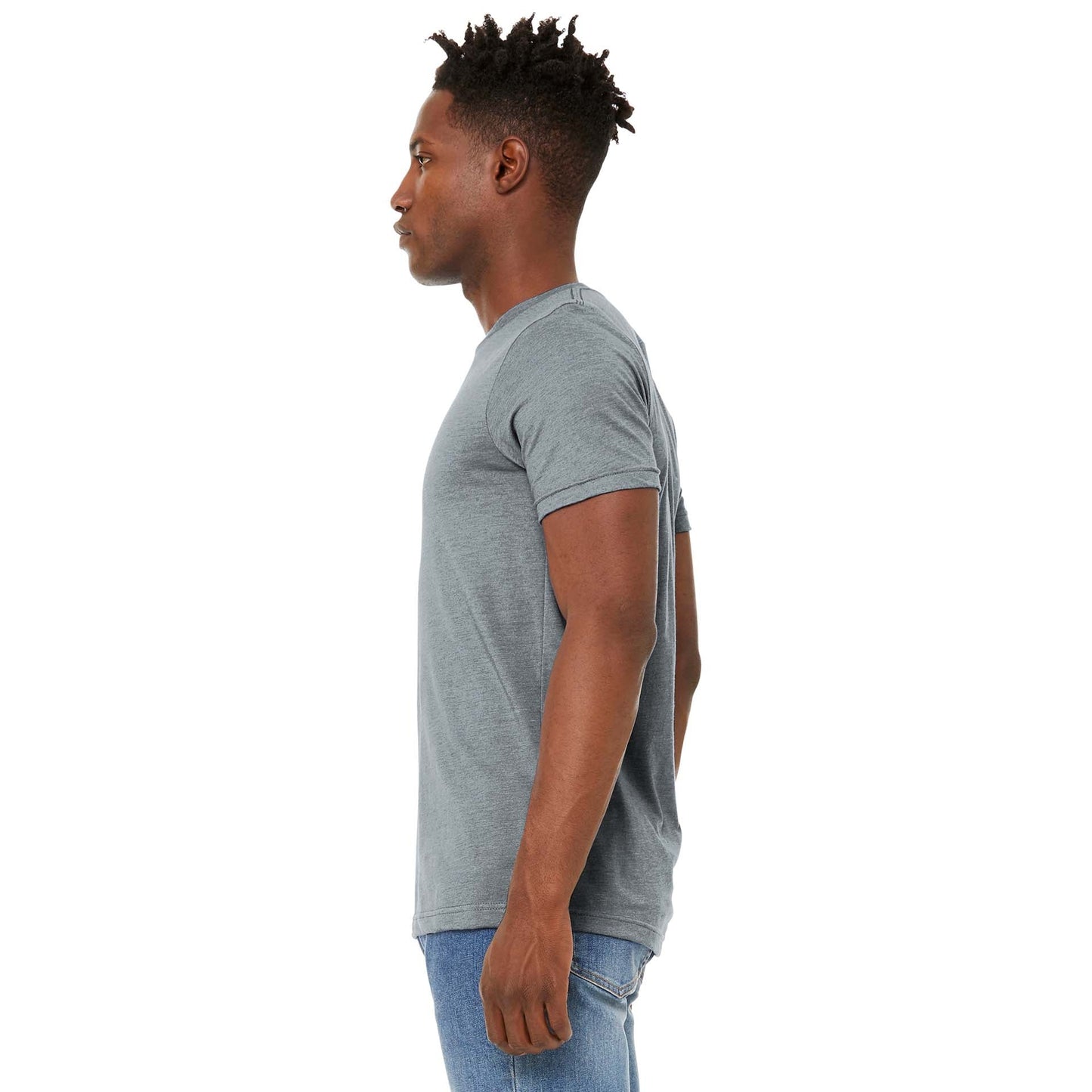 Black Heather T-Shirt - Bella + Canvas - Soft Fabric