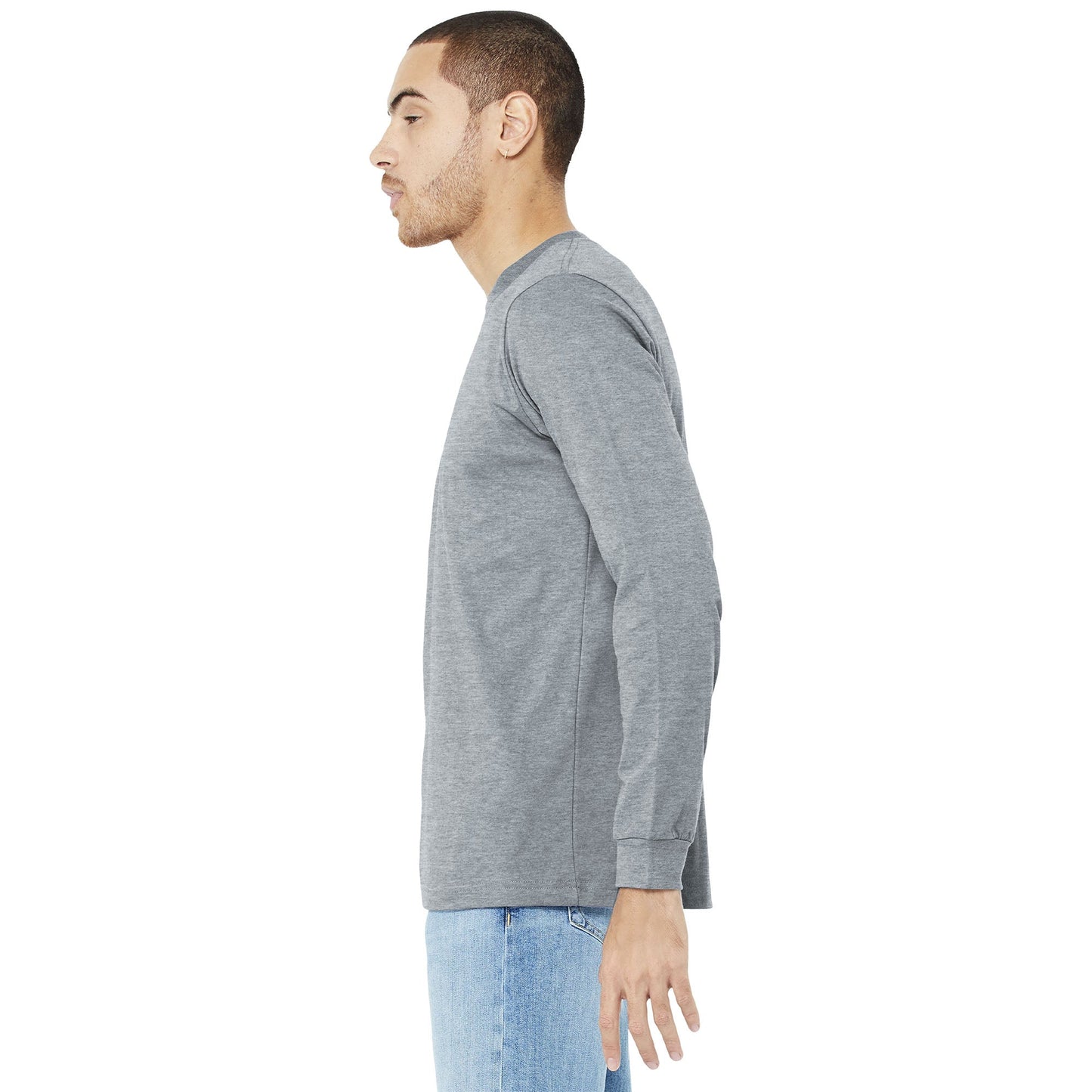 Black Heather T-Shirt - Bella + Canvas - Comfortable Fit