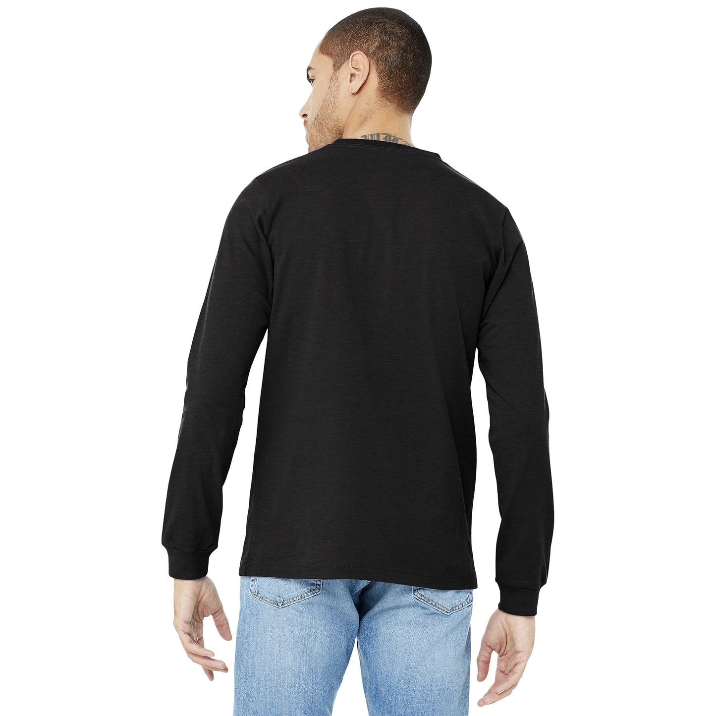 Black Heather T-Shirt - Bella + Canvas - Comfortable Fit