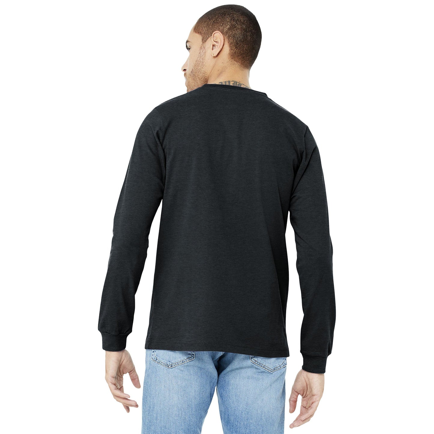 Black Heather T-Shirt - Bella + Canvas - Comfortable Fit