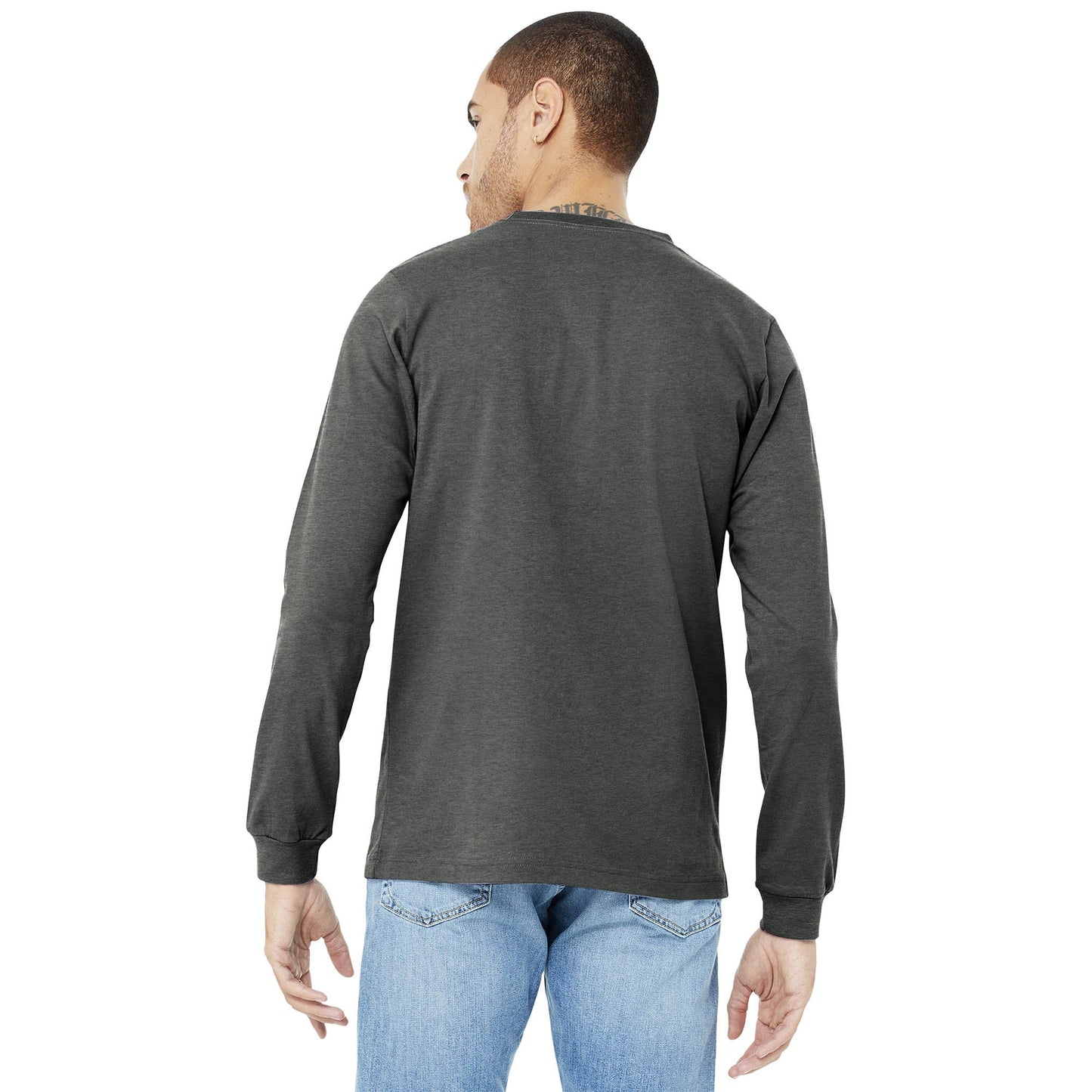 Black Heather T-Shirt - Bella + Canvas - Comfortable Fit