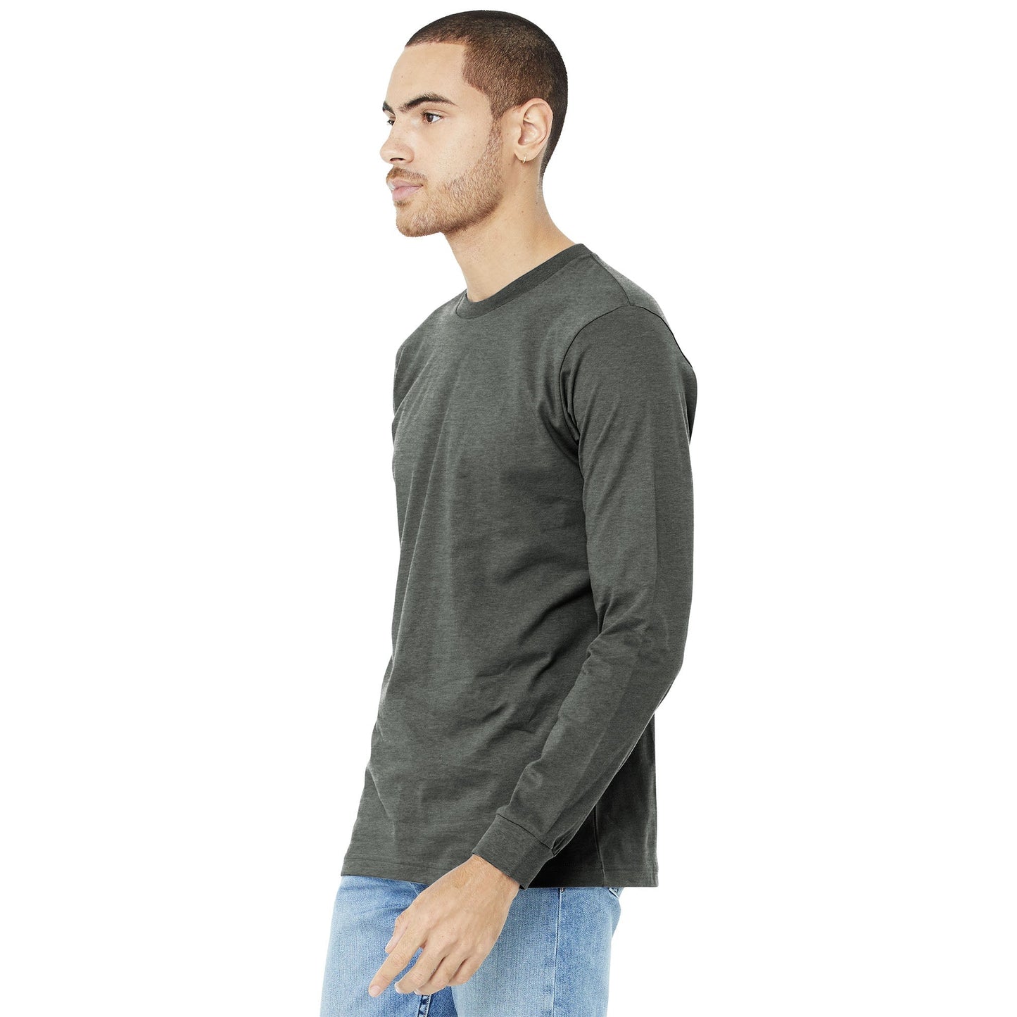 Black Heather T-Shirt - Bella + Canvas - Comfortable Fit