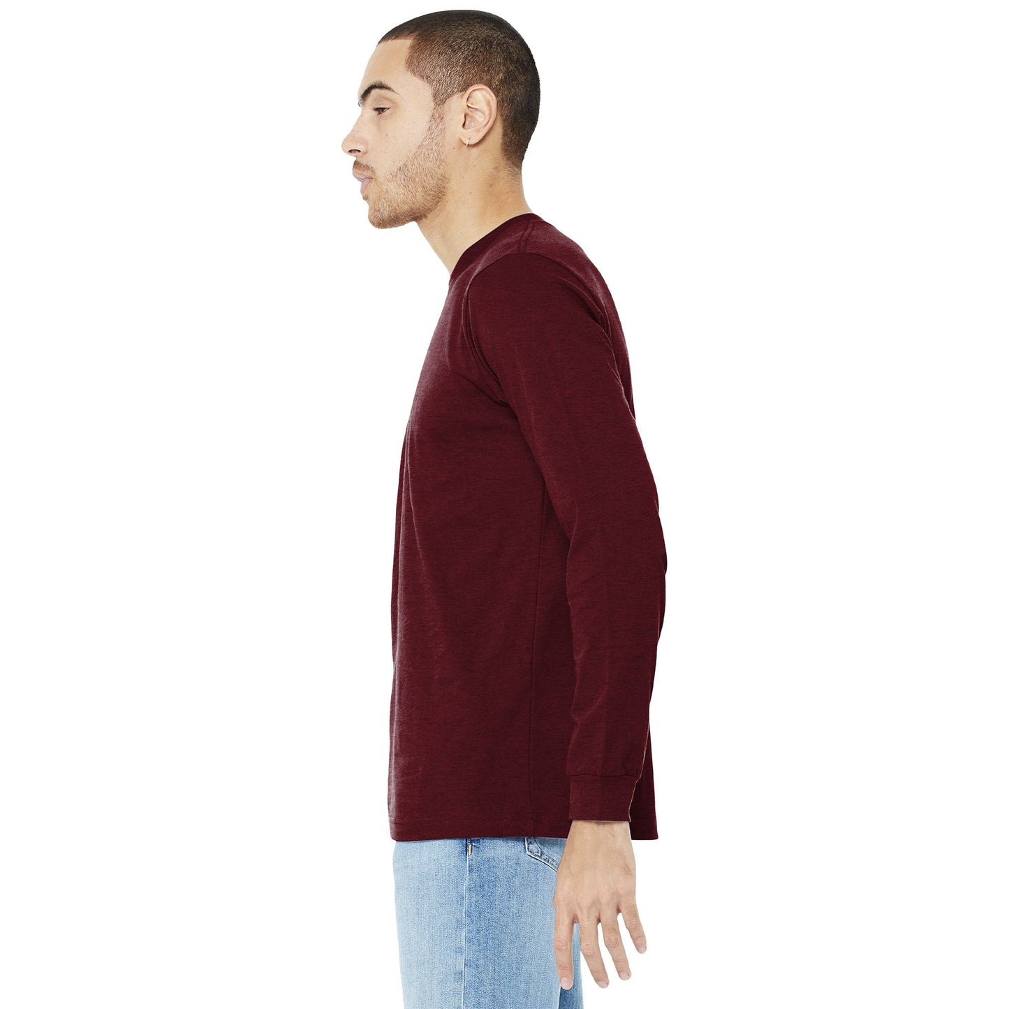 Black Heather T-Shirt - Bella + Canvas - Comfortable Fit