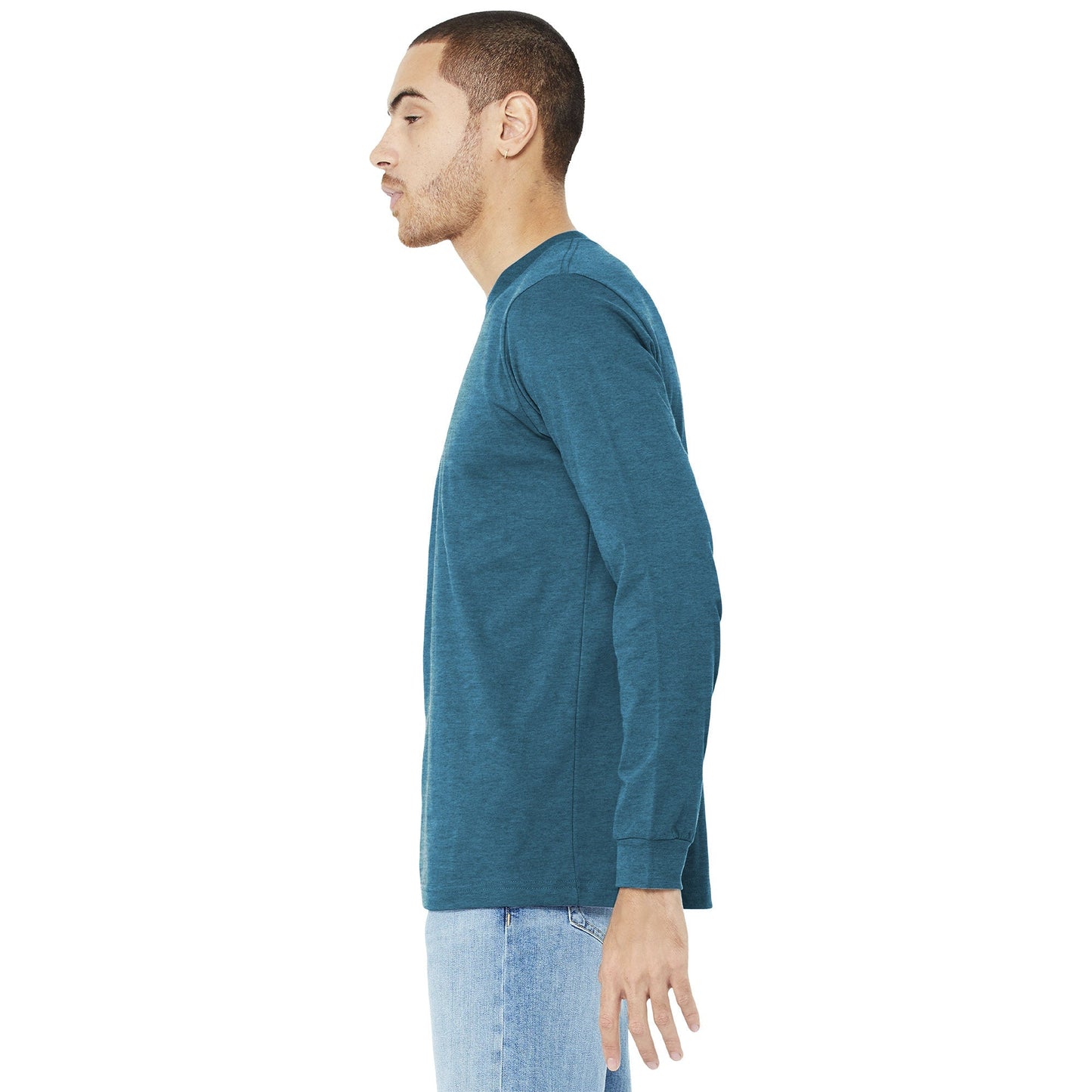 Black Heather T-Shirt - Bella + Canvas - Comfortable Fit