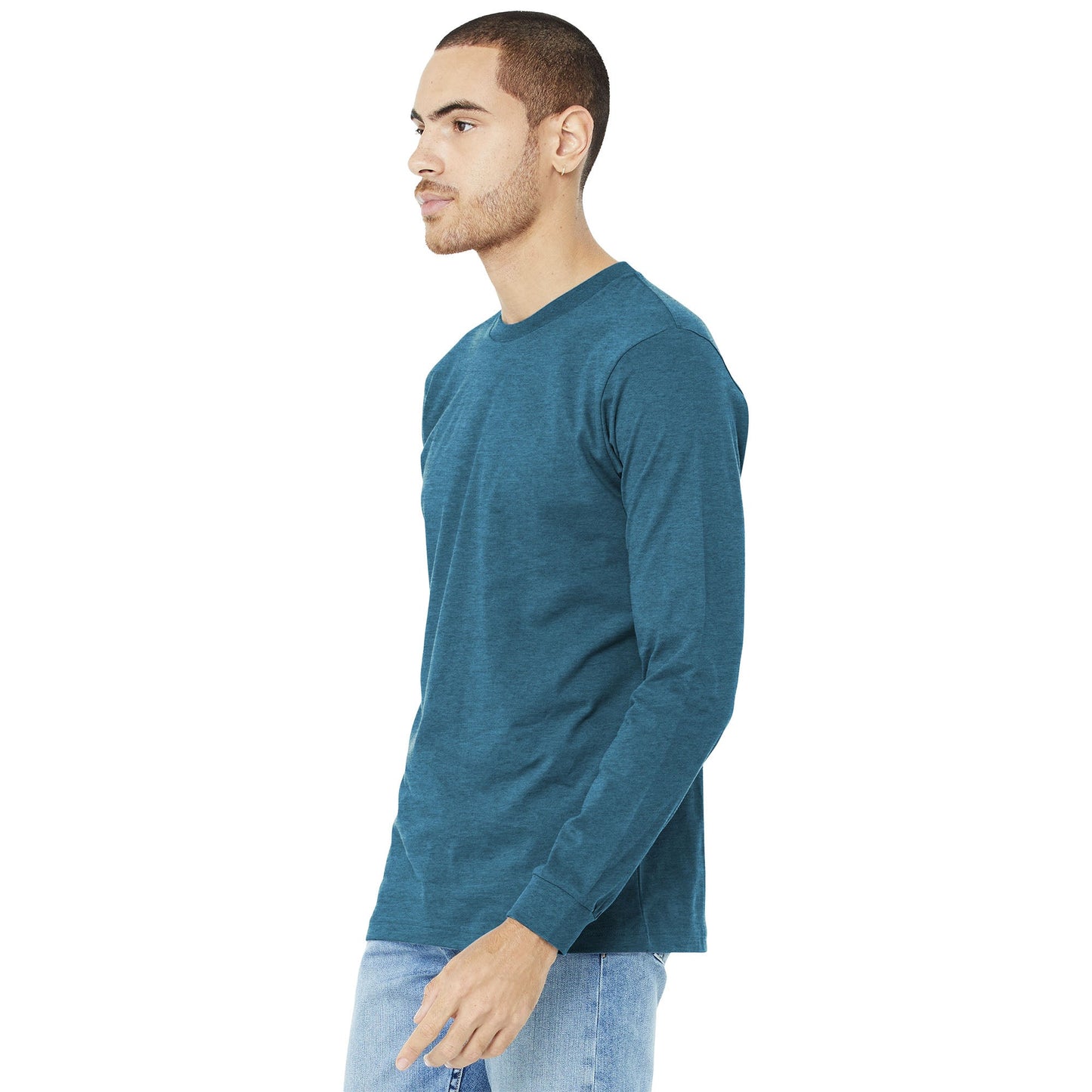 Black Heather T-Shirt - Bella + Canvas - Comfortable Fit