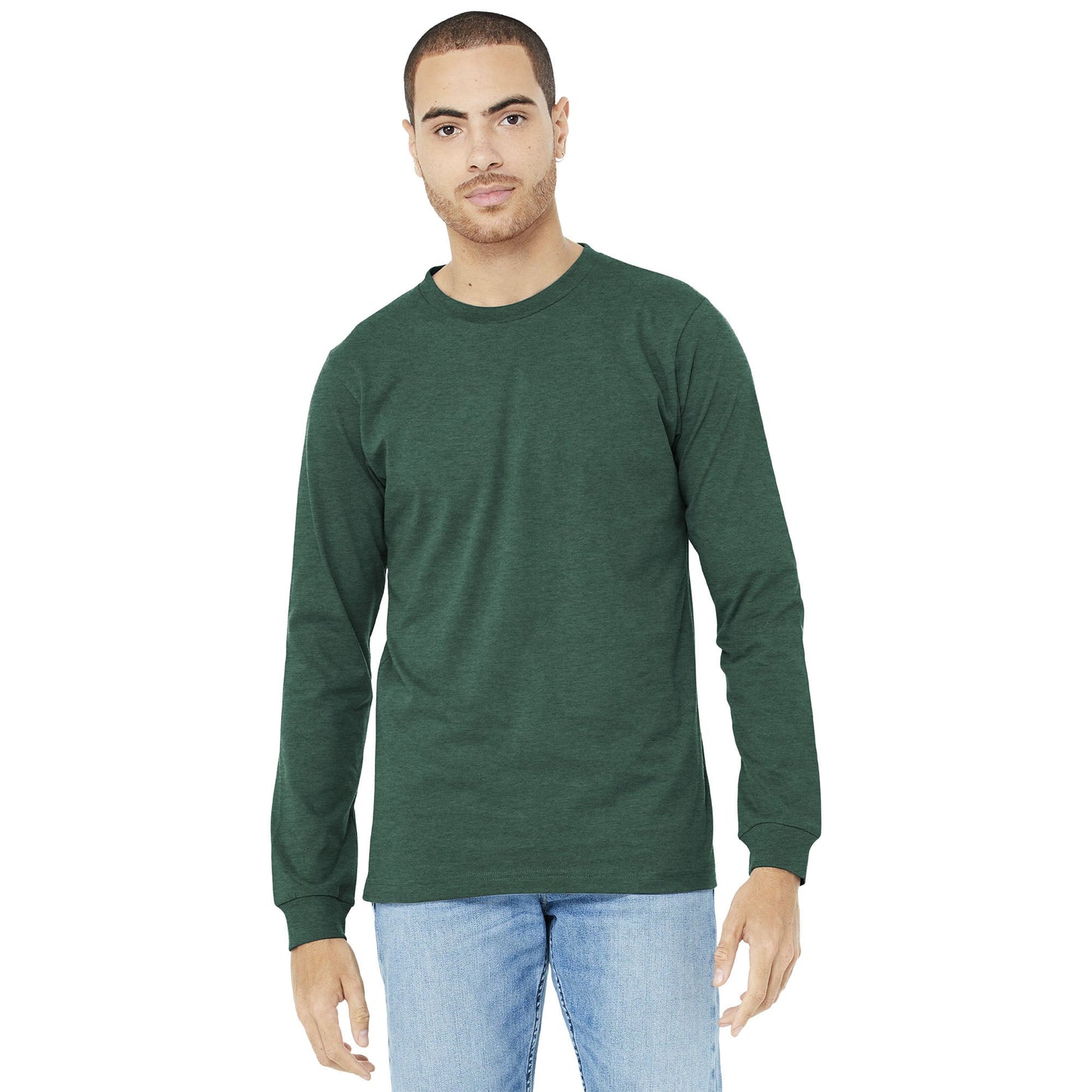 Black Heather T-Shirt - Bella + Canvas - Comfortable Fit