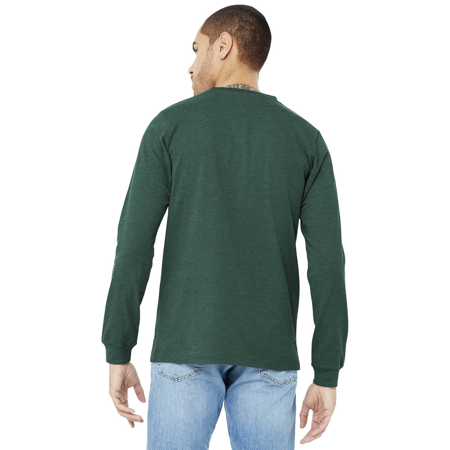 Black Heather T-Shirt - Bella + Canvas - Comfortable Fit