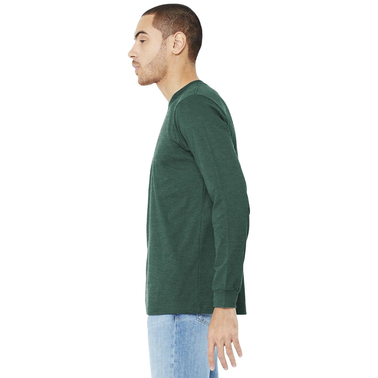 Black Heather T-Shirt - Bella + Canvas - Comfortable Fit