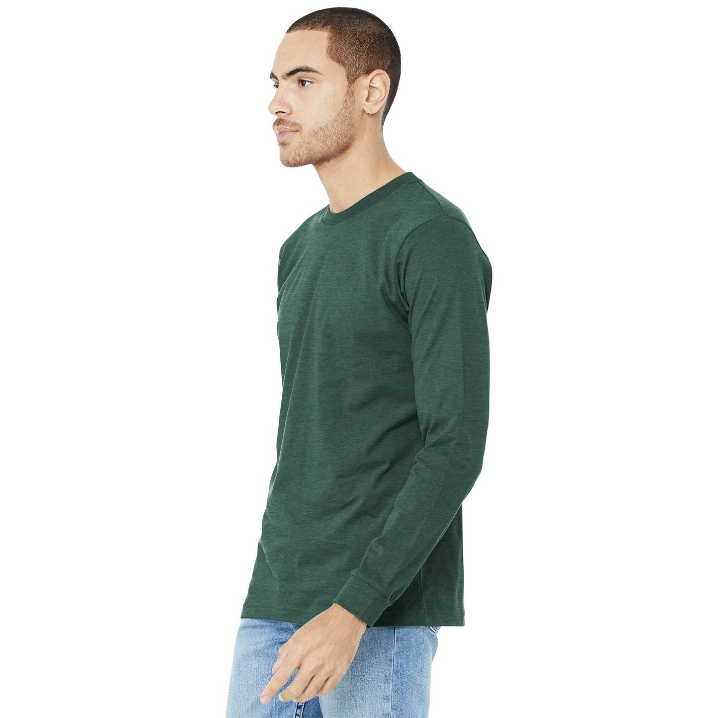 Black Heather T-Shirt - Bella + Canvas - Comfortable Fit