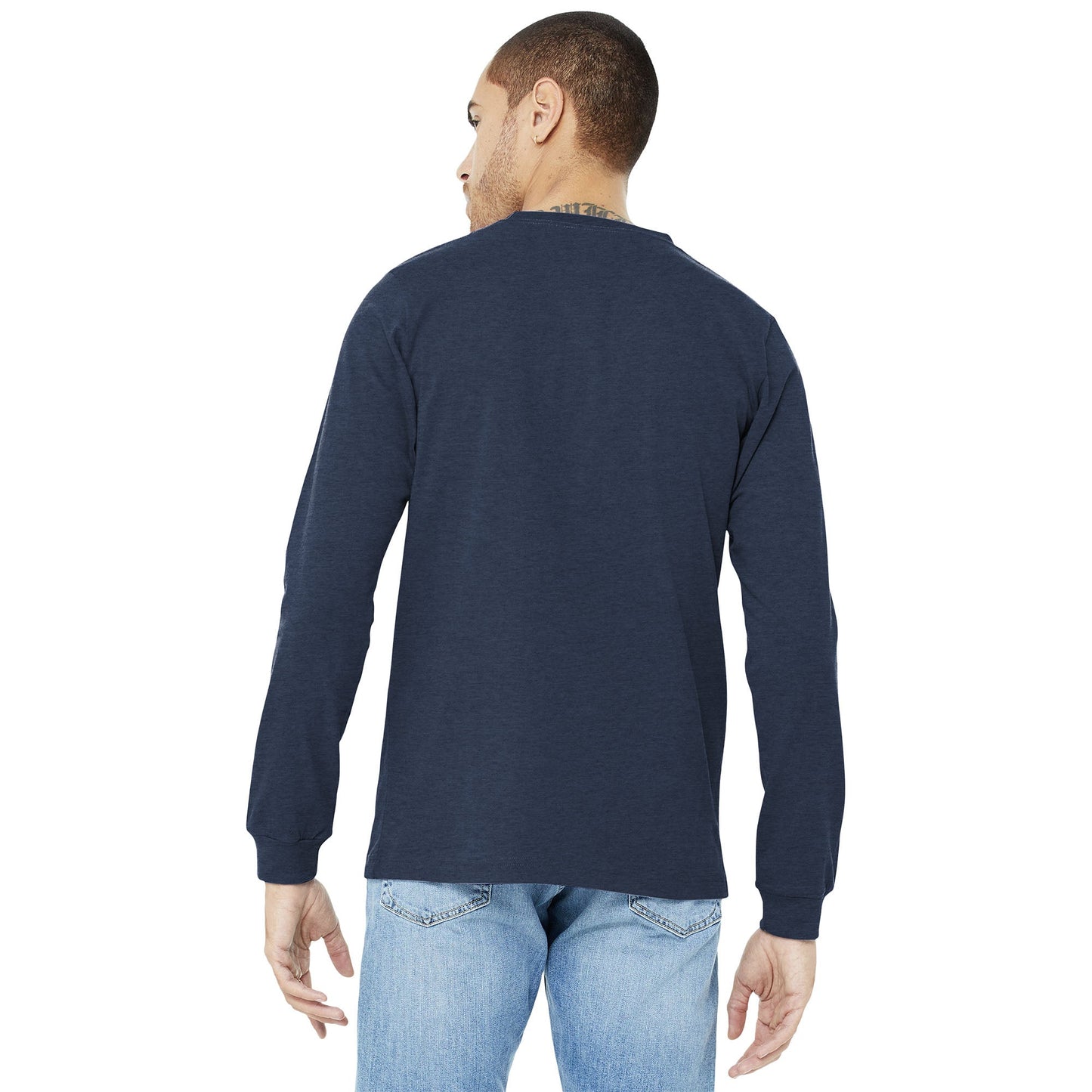 Black Heather T-Shirt - Bella + Canvas - Comfortable Fit