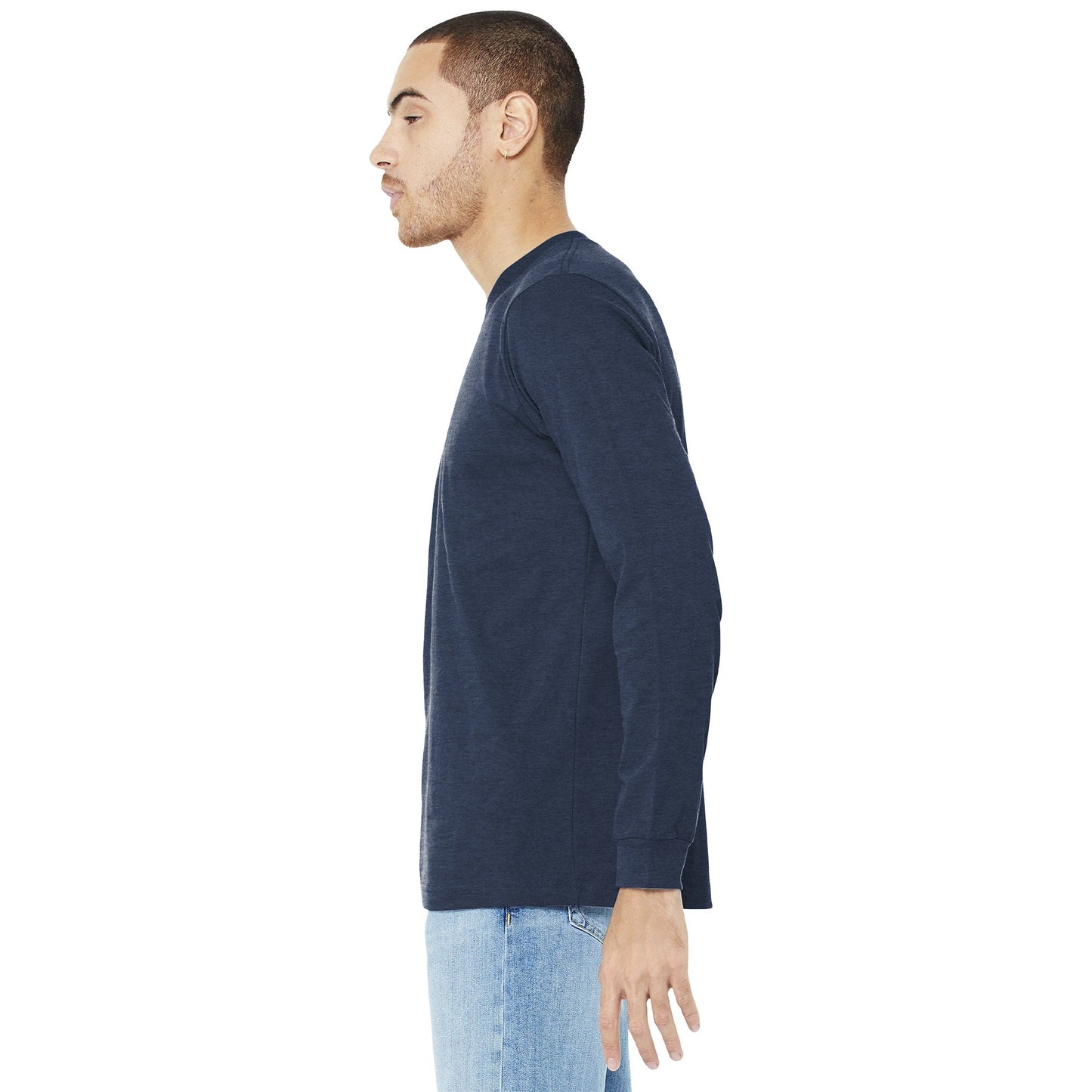 Black Heather T-Shirt - Bella + Canvas - Comfortable Fit