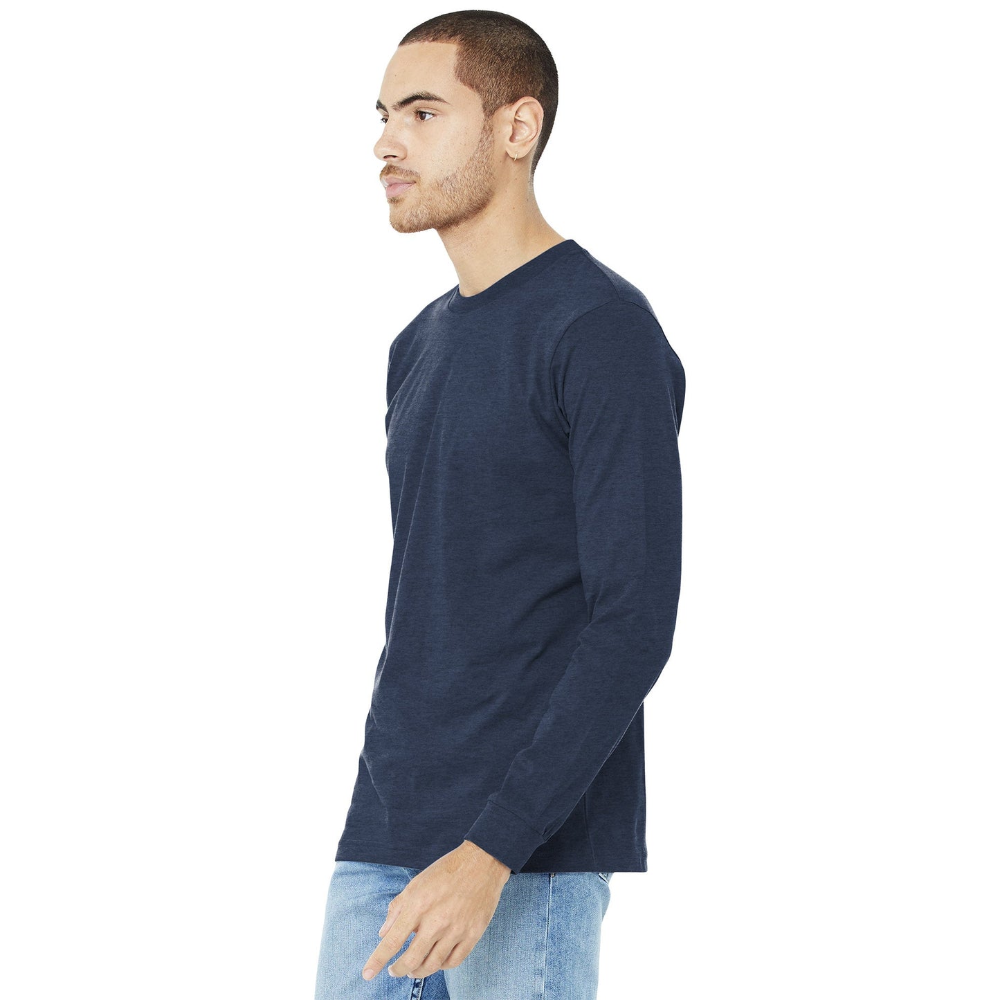 Black Heather T-Shirt - Bella + Canvas - Comfortable Fit