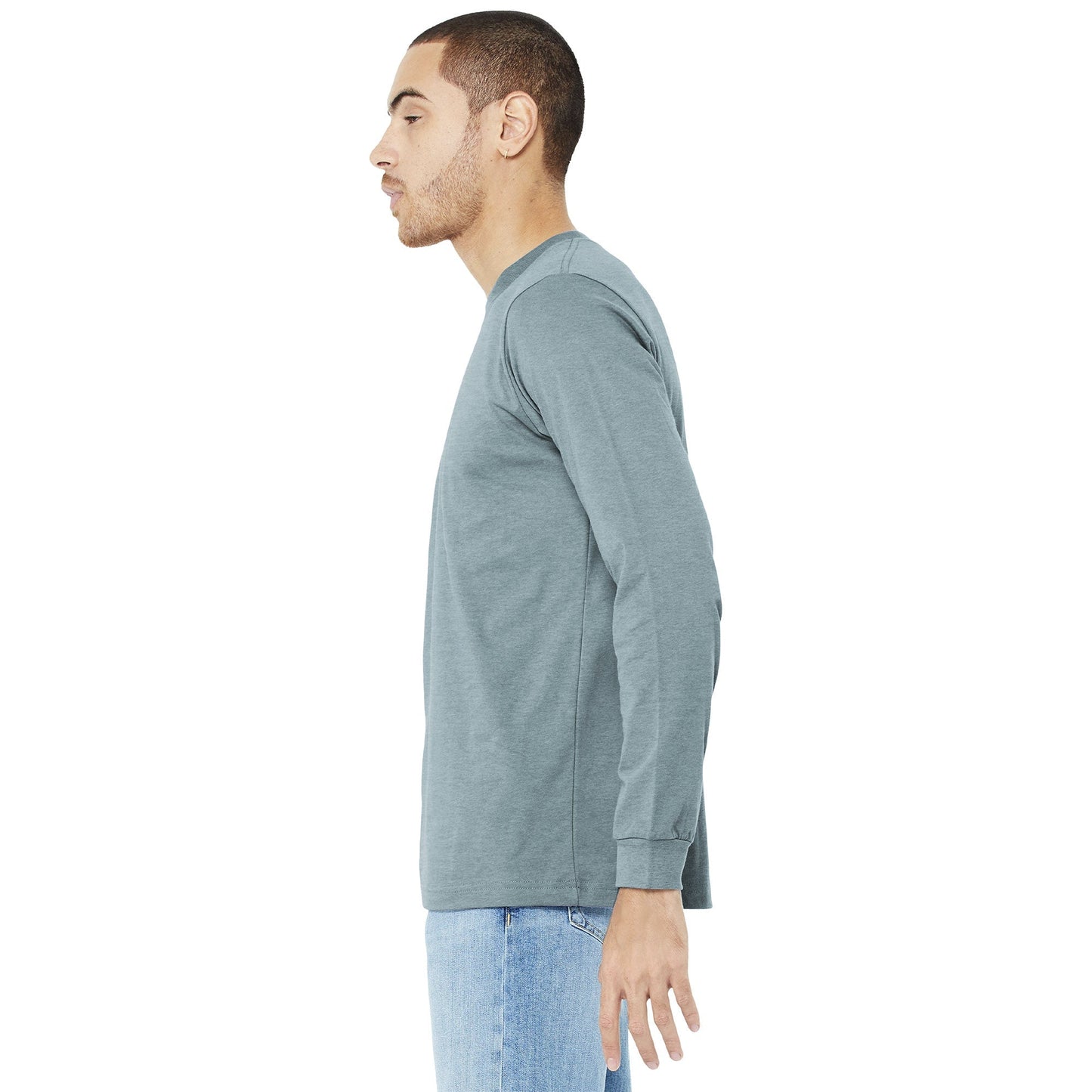 Black Heather T-Shirt - Bella + Canvas - Comfortable Fit