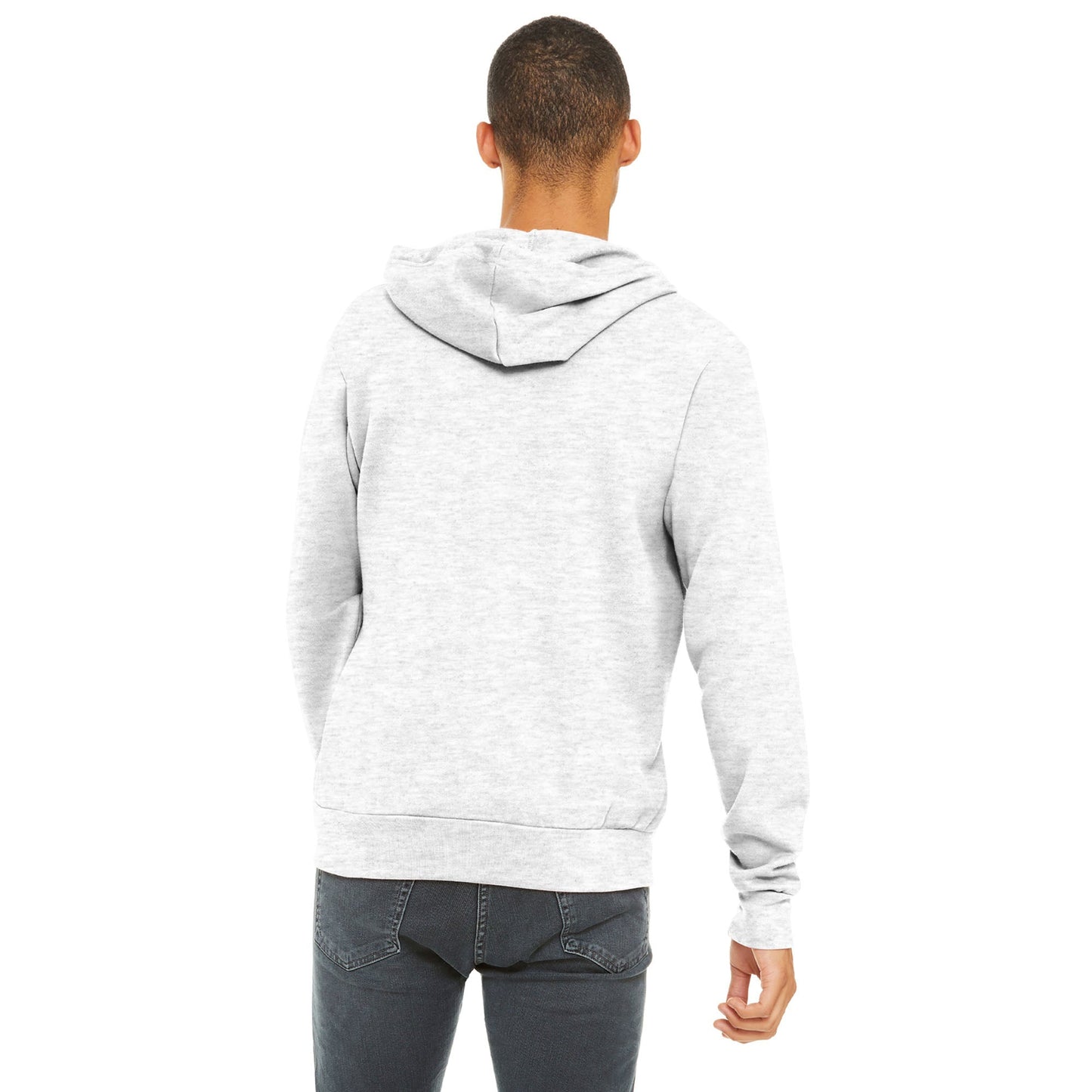 Black Heather Sweatshirt - Bella + Canvas - Full-Zip Fleece
