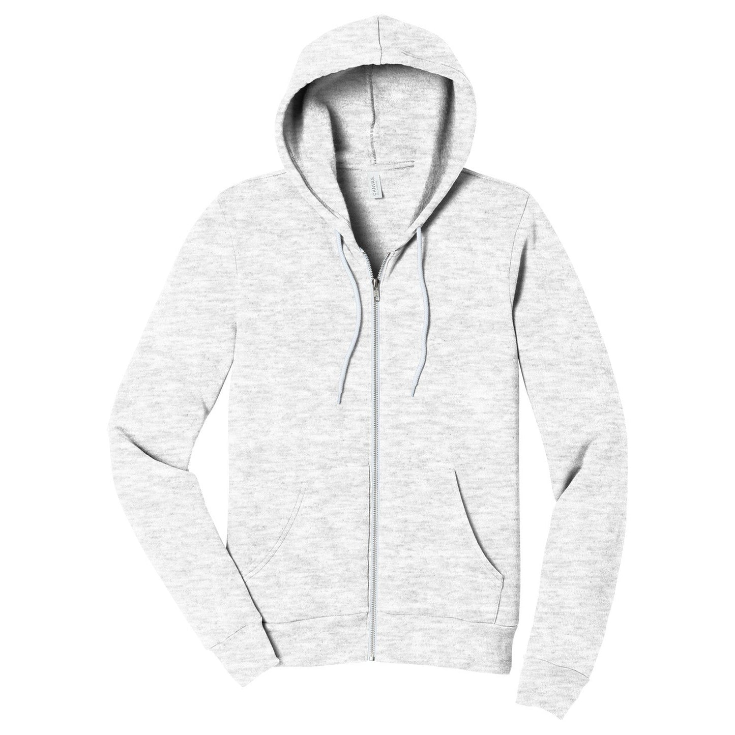 Black Heather Sweatshirt - Bella + Canvas - Full-Zip Fleece