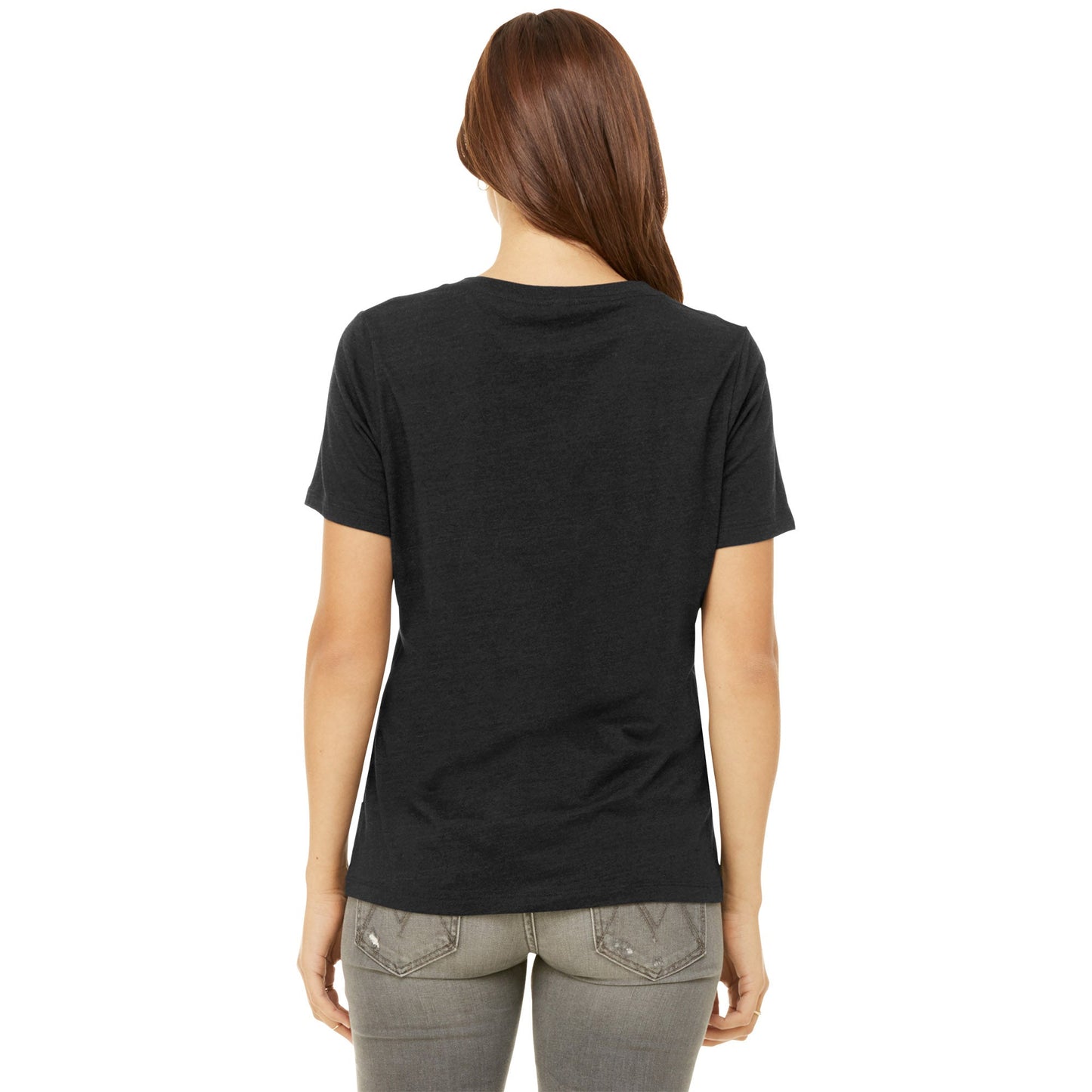 Black Heather T-Shirt - Bella + Canvas - Relaxed Fit