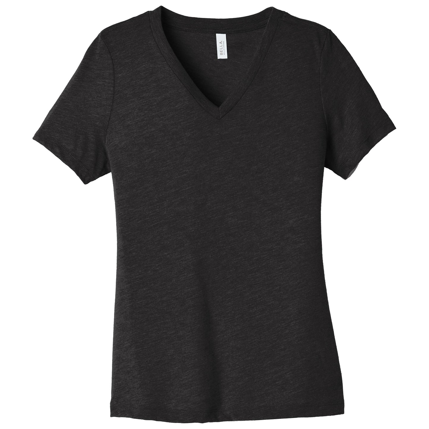 Black Heather T-Shirt - Bella + Canvas - Relaxed Fit