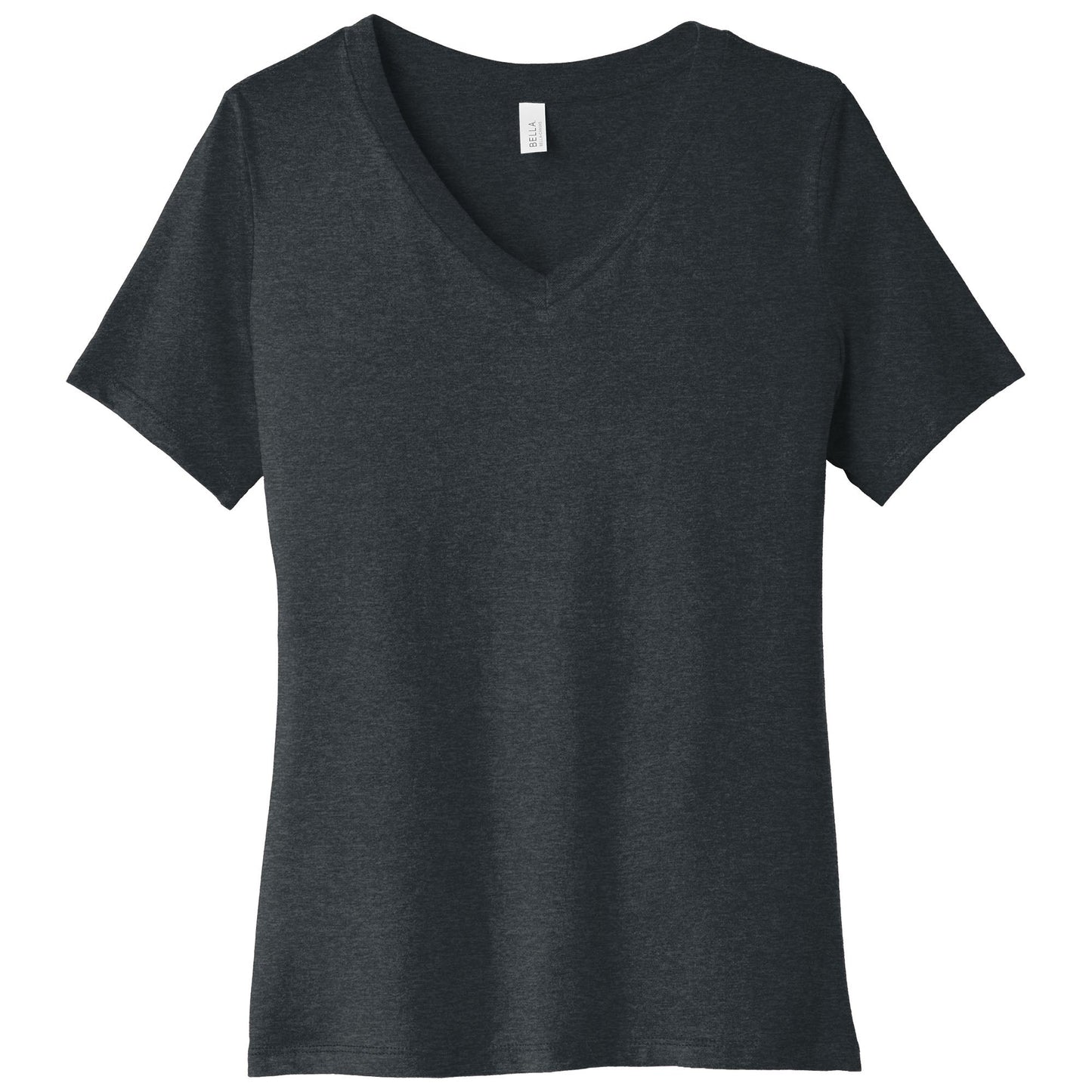 Black Heather T-Shirt - Bella + Canvas - Relaxed Fit