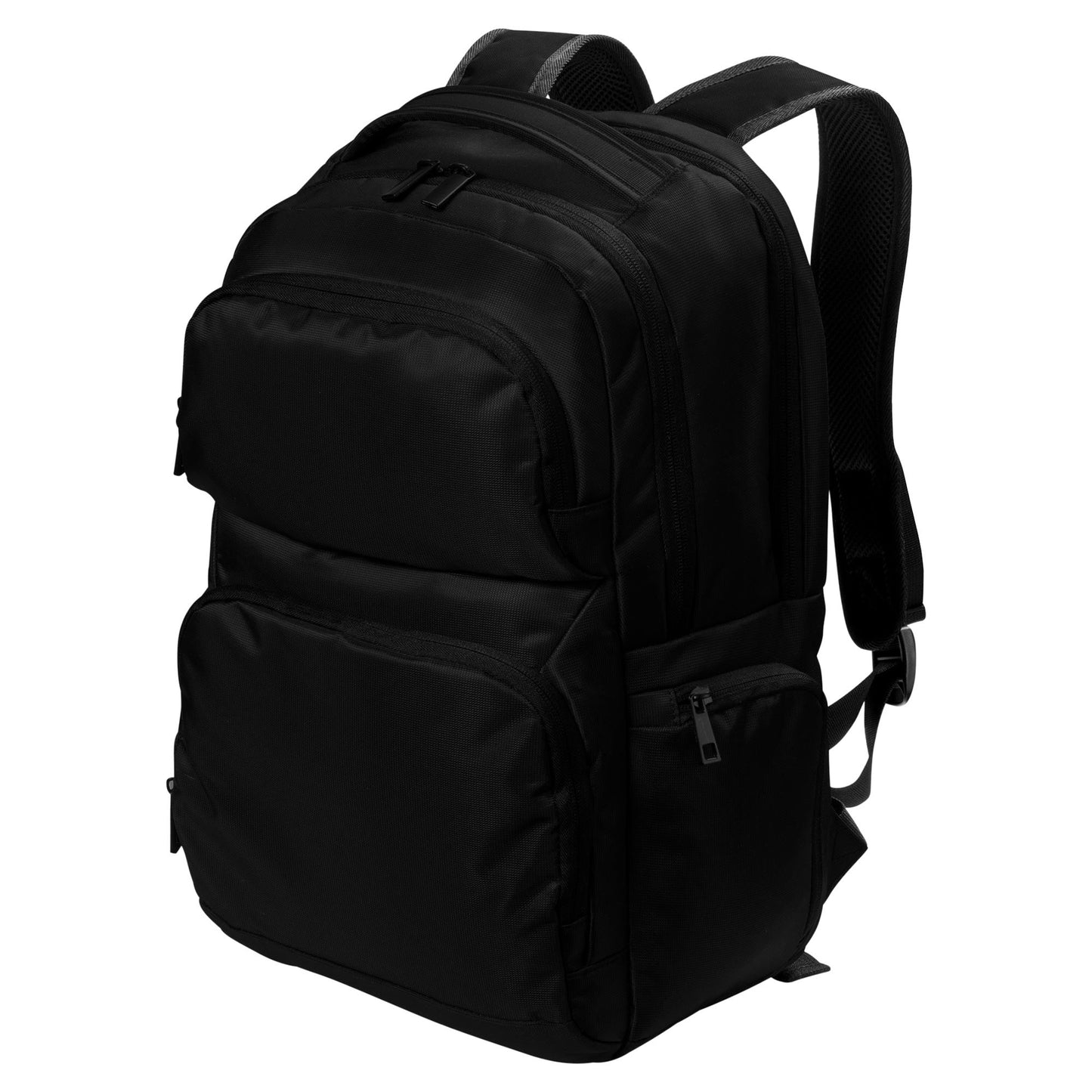 Deep Black Backpack - Port Authority - Organized Space