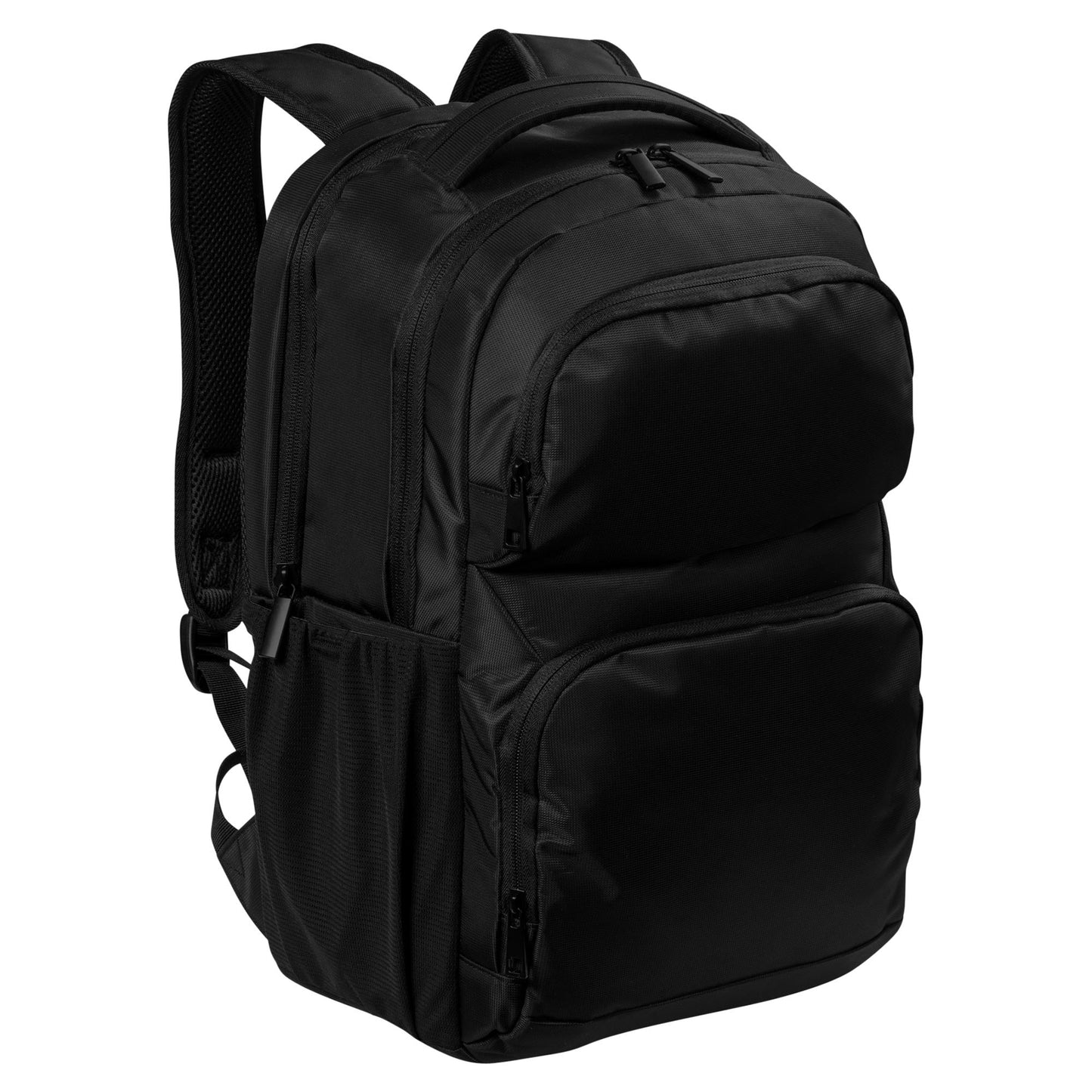 Deep Black Backpack - Port Authority - Organized Space