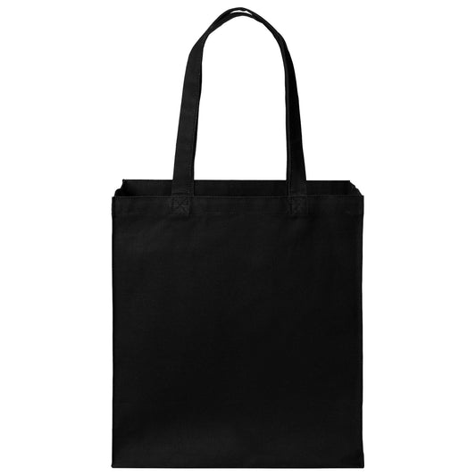 Deep Black Tote Bag - Port Authority - Sturdy Cotton Canvas