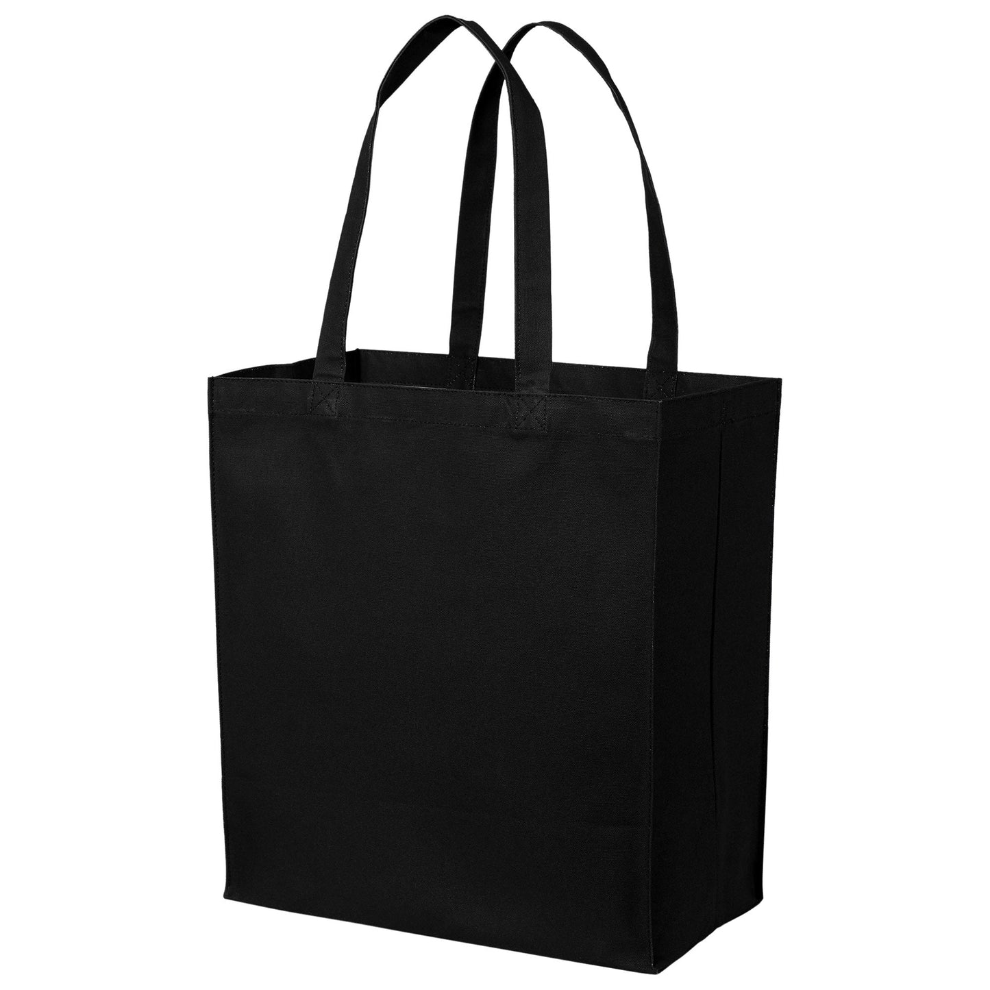 Deep Black Tote Bag - Port Authority - Sturdy Cotton Canvas