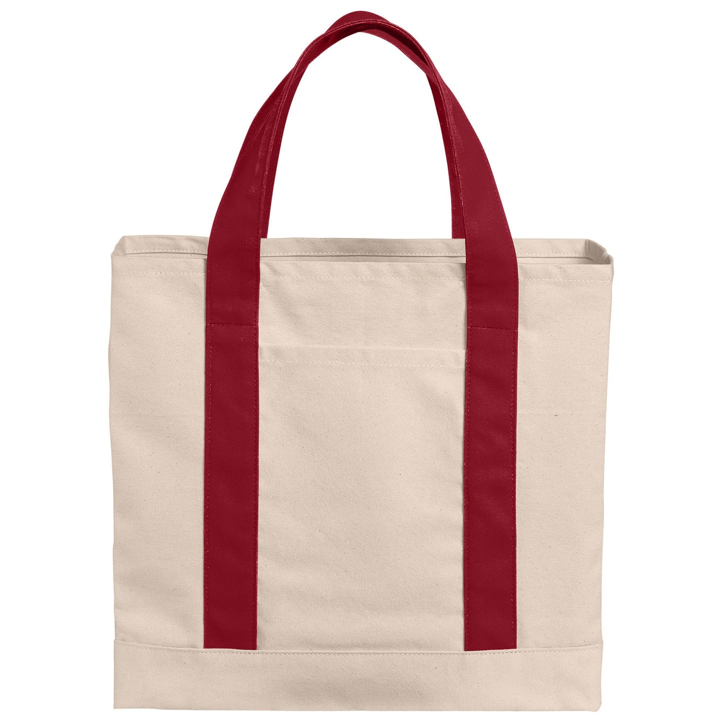 Natural Deep Black Tote Bag - Port Authority - Durable Canvas