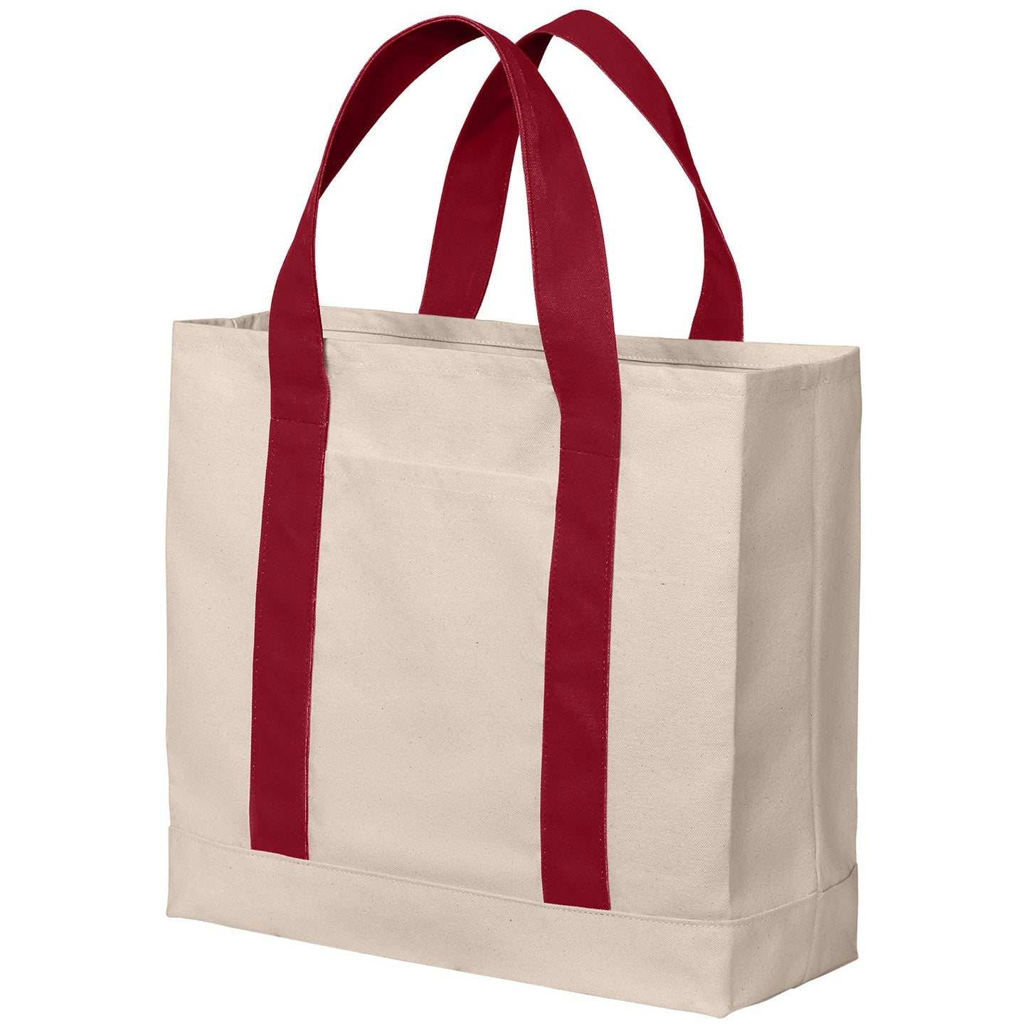 Natural Deep Black Tote Bag - Port Authority - Durable Canvas